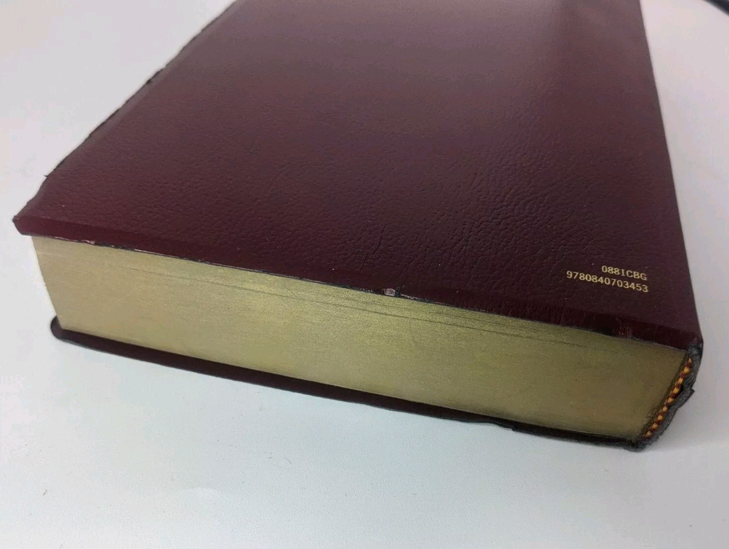 Thomas Nelson KJV Giant Print Reference Bible Burgundy Leather Flex