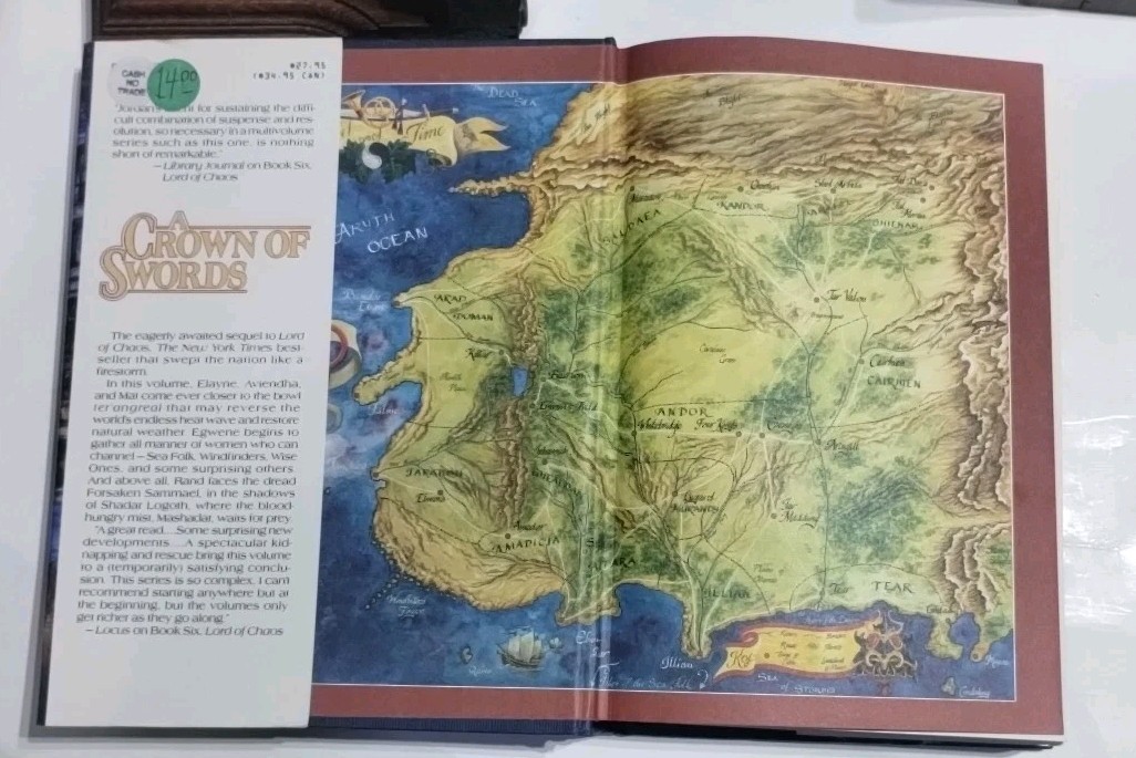 Wheel of Time 7 A Crown of Swords Hardcover First 1st Edition Robert Jordan