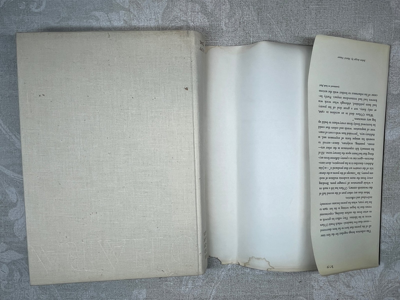 1971 The Collected Poems Of Frank O’hara by Frank O’Hara Alfred A. Knopf