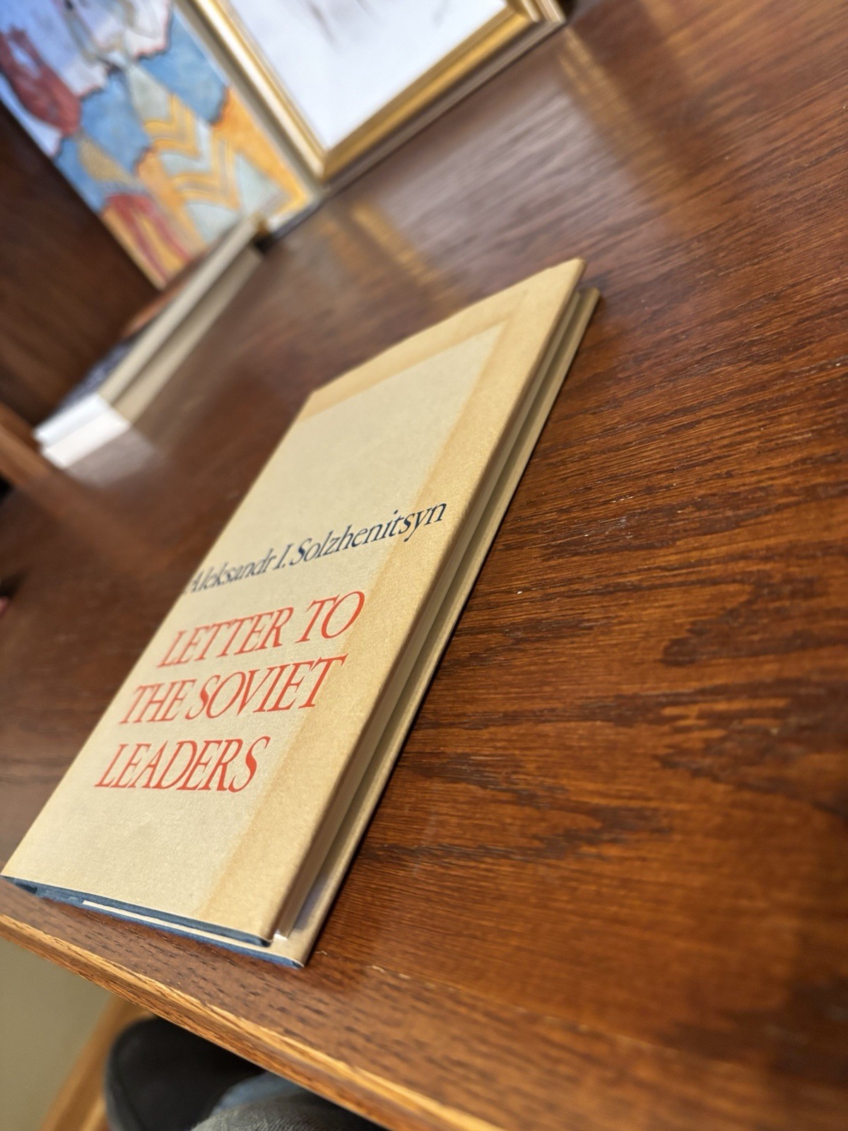 Letter to the Soviet Leaders Alexsandr Solzhenitsyn 1st HC Ptg Harper 1974