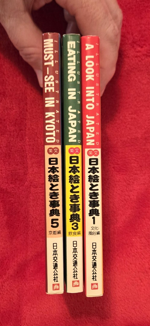 Japan in Your Pocket 1988 Vols 1, 3 and 5 Illustrated Kyoto, Eating & Into Japan