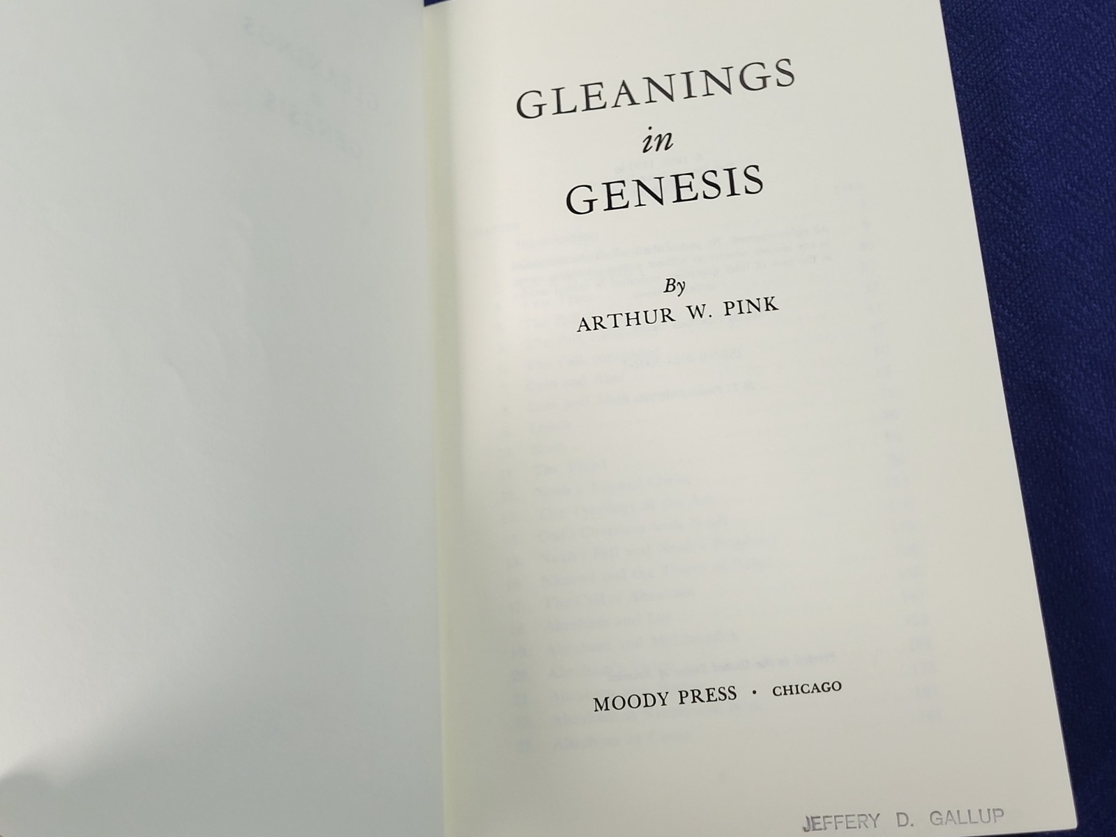 Gleanings in Genesis – Paperback, Arthur W Pink