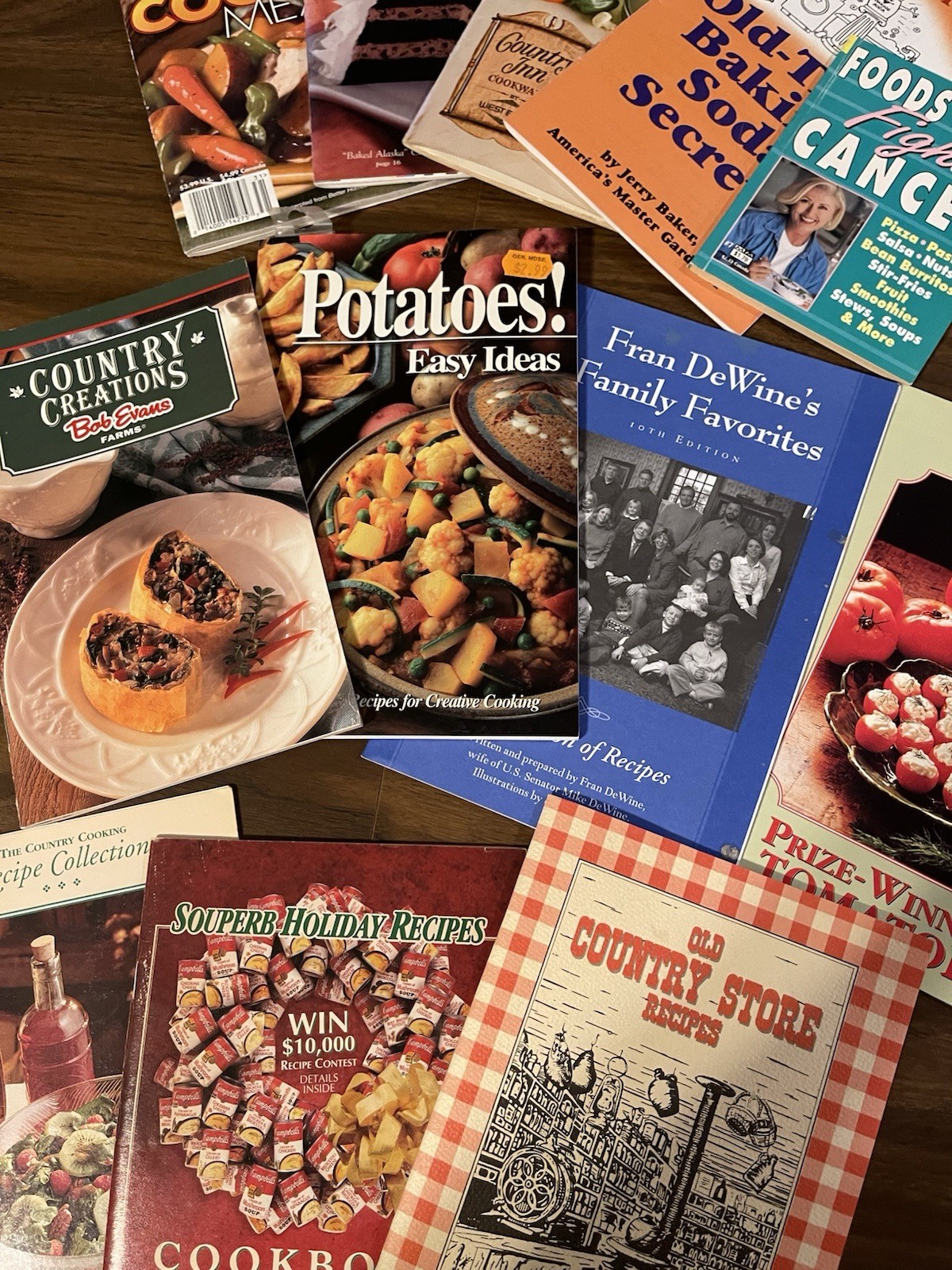 Vtg Booklets Cookbooks Recipes Pamphlets Bob Evans Pampered Chef Campbells Lot