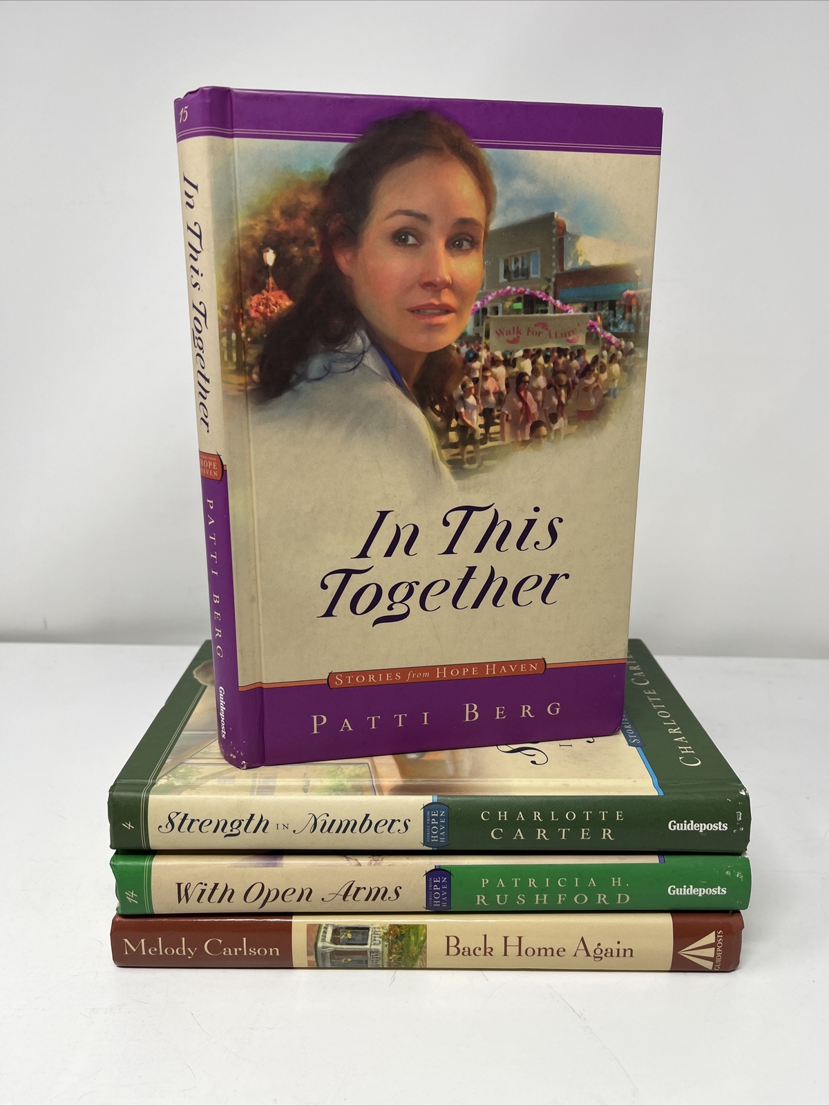 Lot Of 4 Guideposts – Stories from Hope Haven hardcover books, plus back hme agn