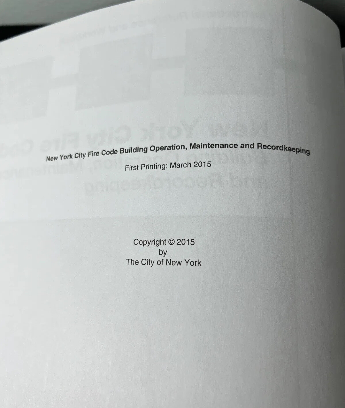 ICC International Code Council New York City Fire Code & Building Code Set 2014