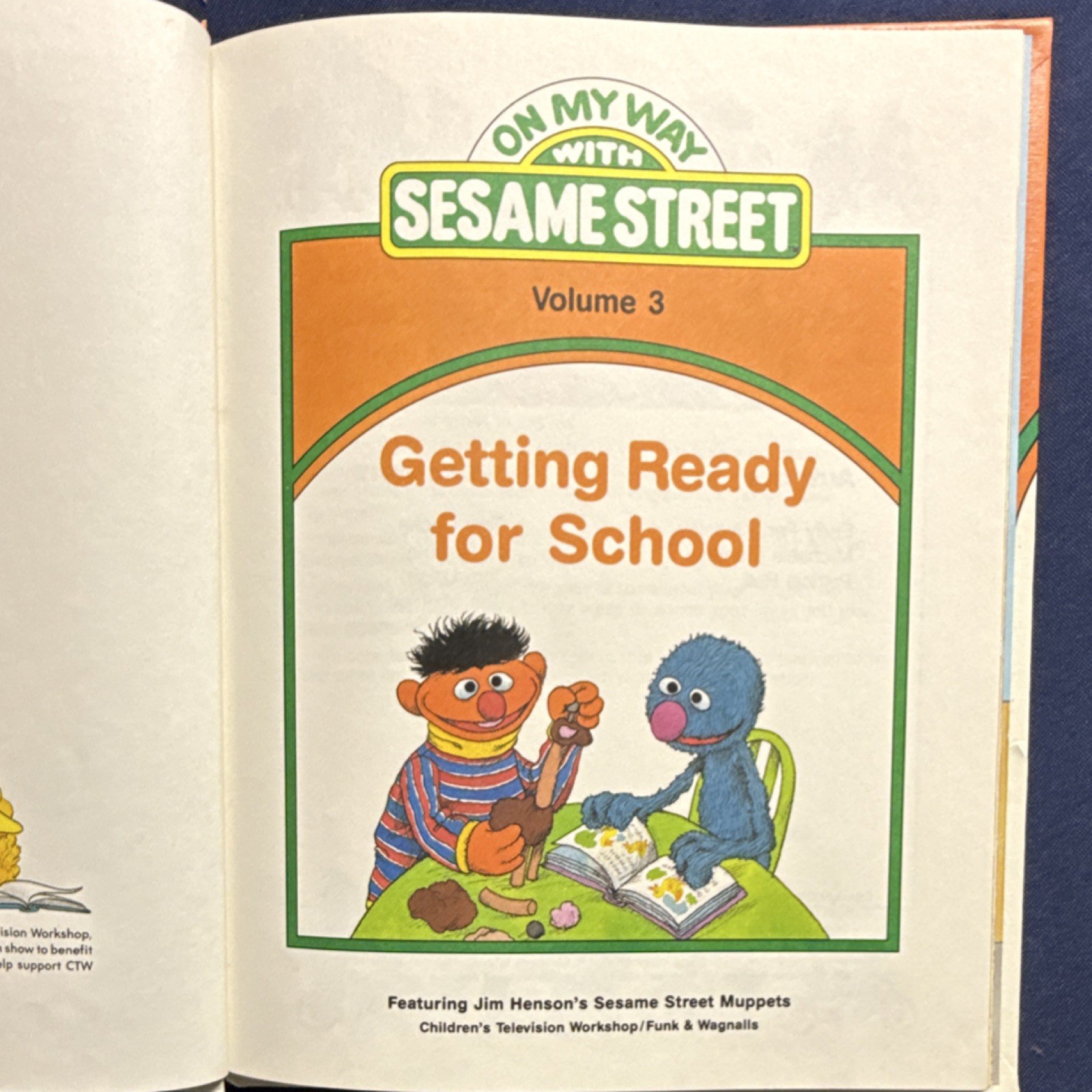 On My Way with Sesame Street Hardcover Lot (4 Books) Vol 3,4,8,9 Illustrated