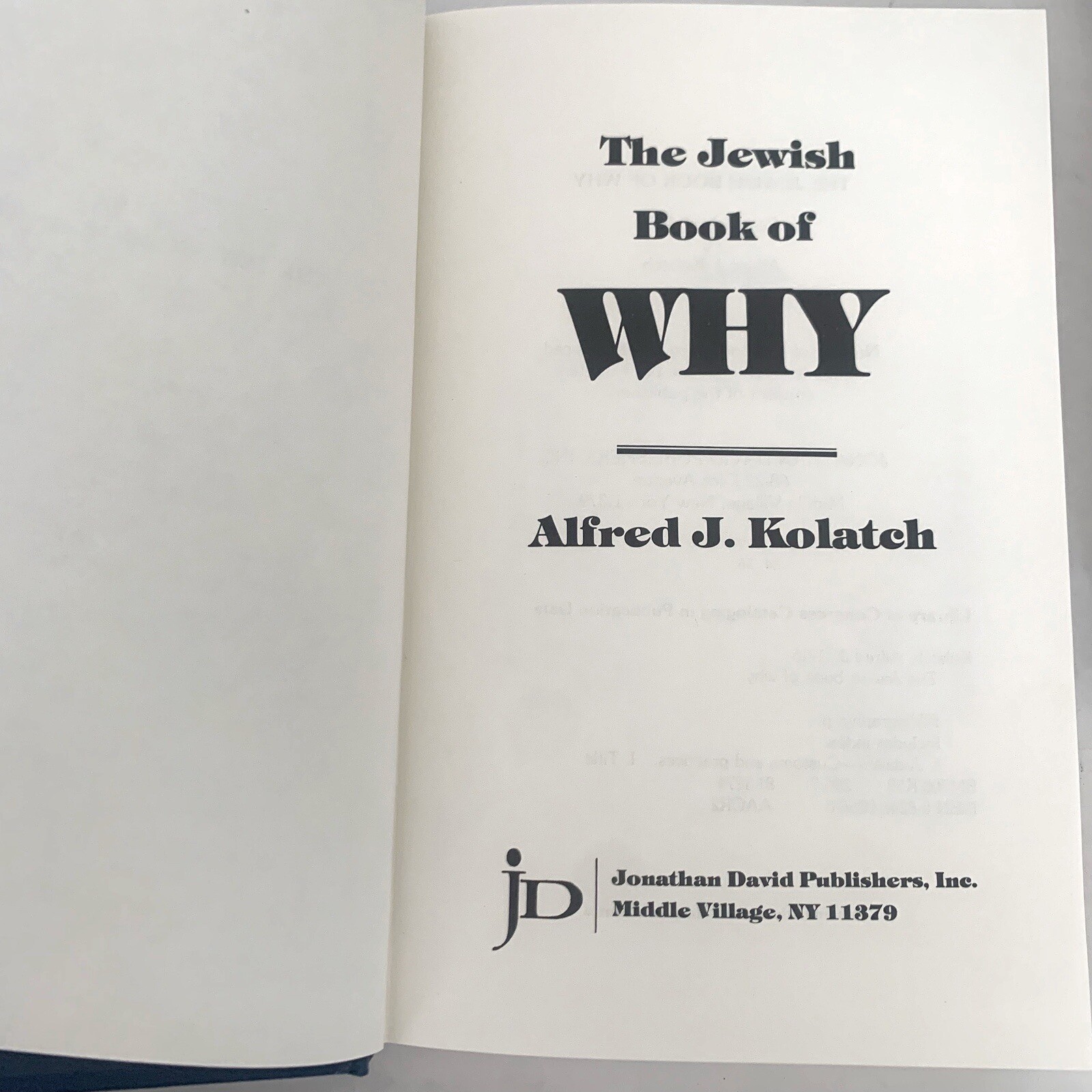 The Jewish Book of Why And Second Book by Alfred J. Kolatch 2 Book Box Set HC
