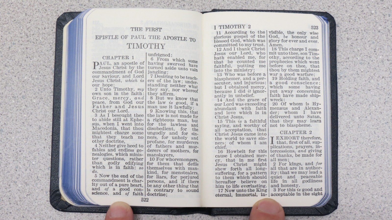 New Testament – Old Testament Prophecy Edition – hardcover – Very nice