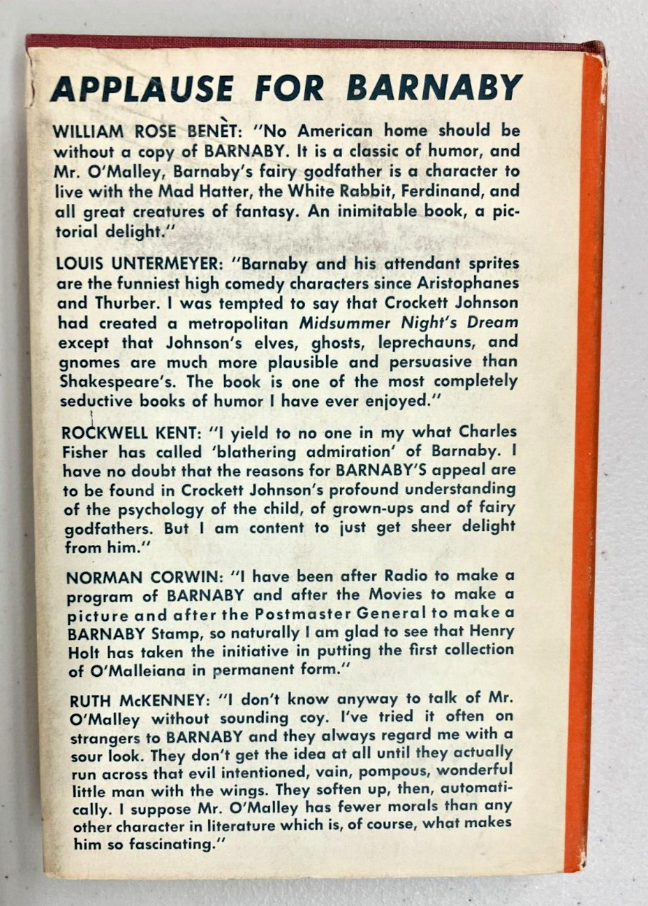 BARNABY by Crockett Johnson – 1943 Great Condition with DJ