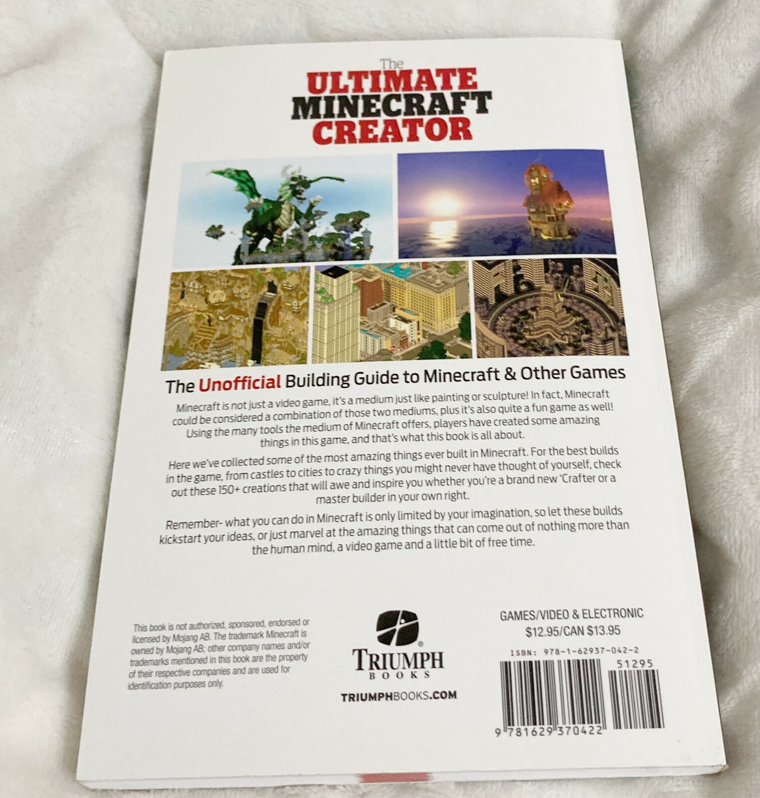 Triumph Books, The Ulitmate Minecraft Creator Paperback Book, 6 x 9 Inches