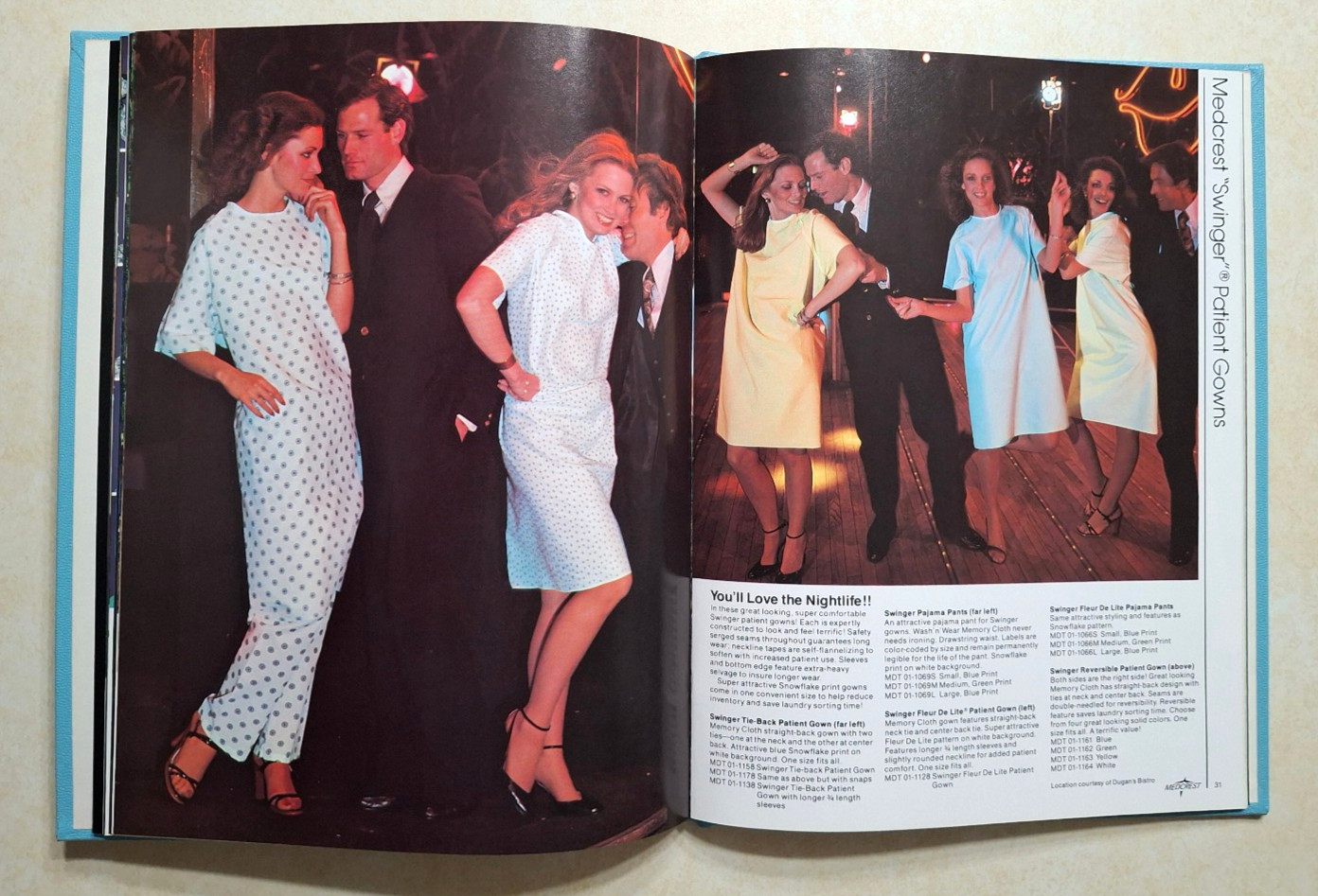 Vintage Medcrest Textiles Catalog Fashion 1970s 1979 Uniforms Nursing Medical HC