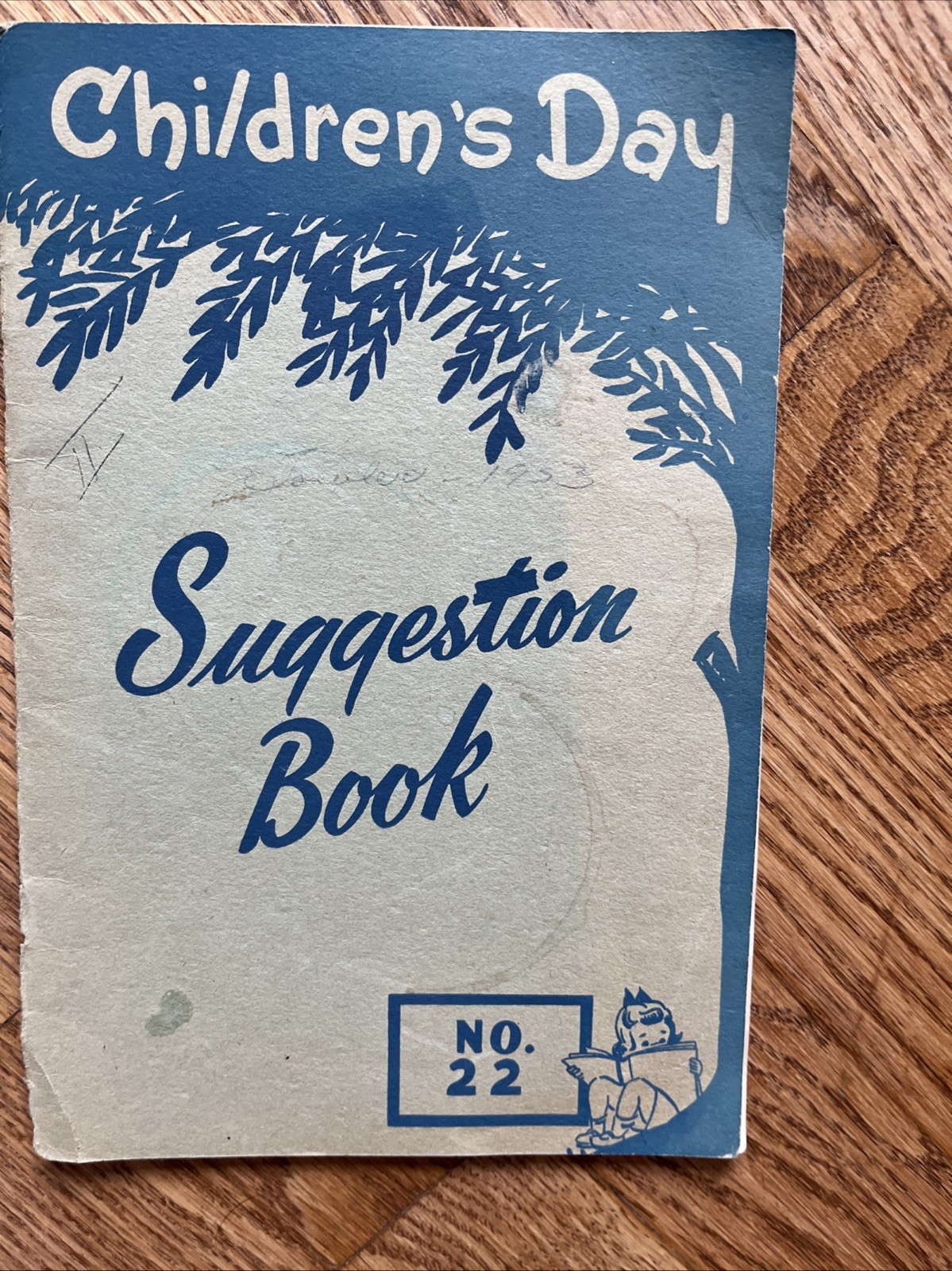 Vtg 1953 Children’s Day Suggestion Book No. 22 Tullar Meredith Program Helper