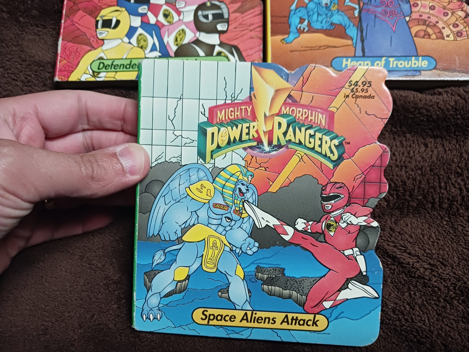 Vintage Mighty Morphin Power Rangers Honey Bear Board Books Lot Of 3 1994