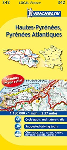 Hautes-Pyrenees, Pyrenees-Atlantiqu… by Michelin Travel Publ Sheet map, folded