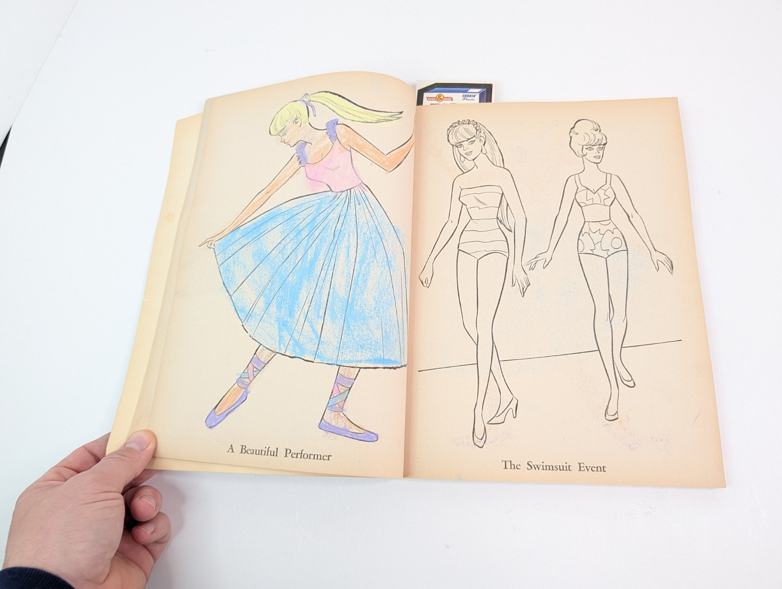 1969 Barbie Coloring Book Teen Queen Contest Whitman Publishing USA Vintage