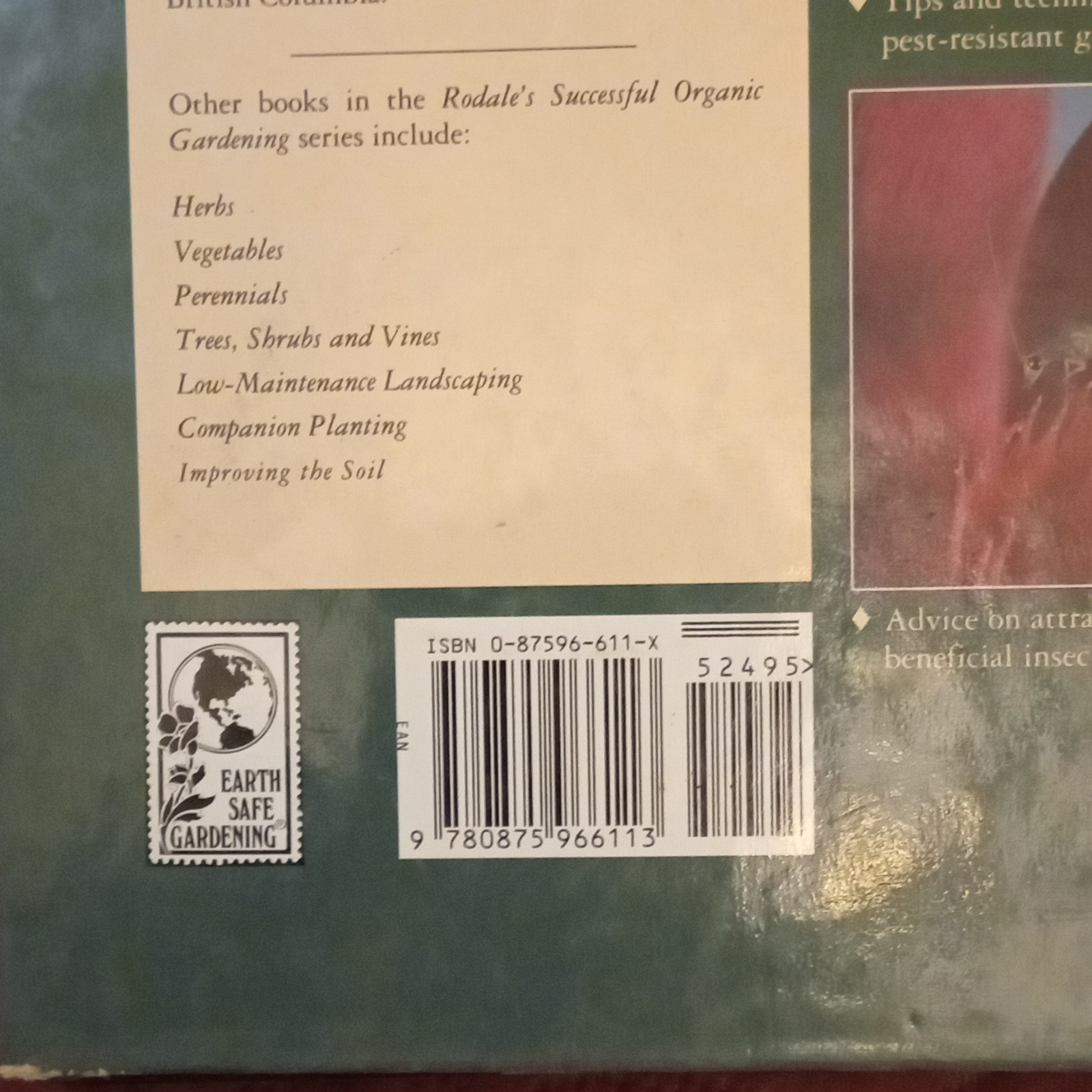 Rodale Successful Organic Gardening: Controlling Pests & Diseases HC Illus 1994