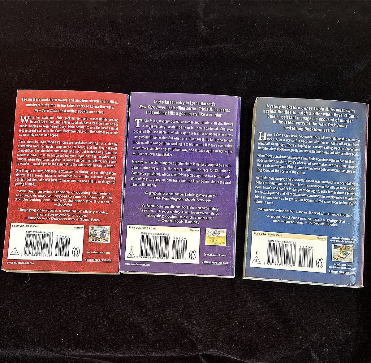 Lot of 13 Lorna Barrett AKA Lorraine Bartlett A Booktown Mystery Cozy Mysteries