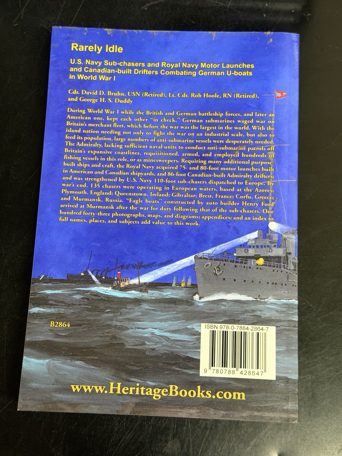 RARELY IDLE U.S. Navy Sub-chasers and Royal Navy Motor Launches SIGNED by author