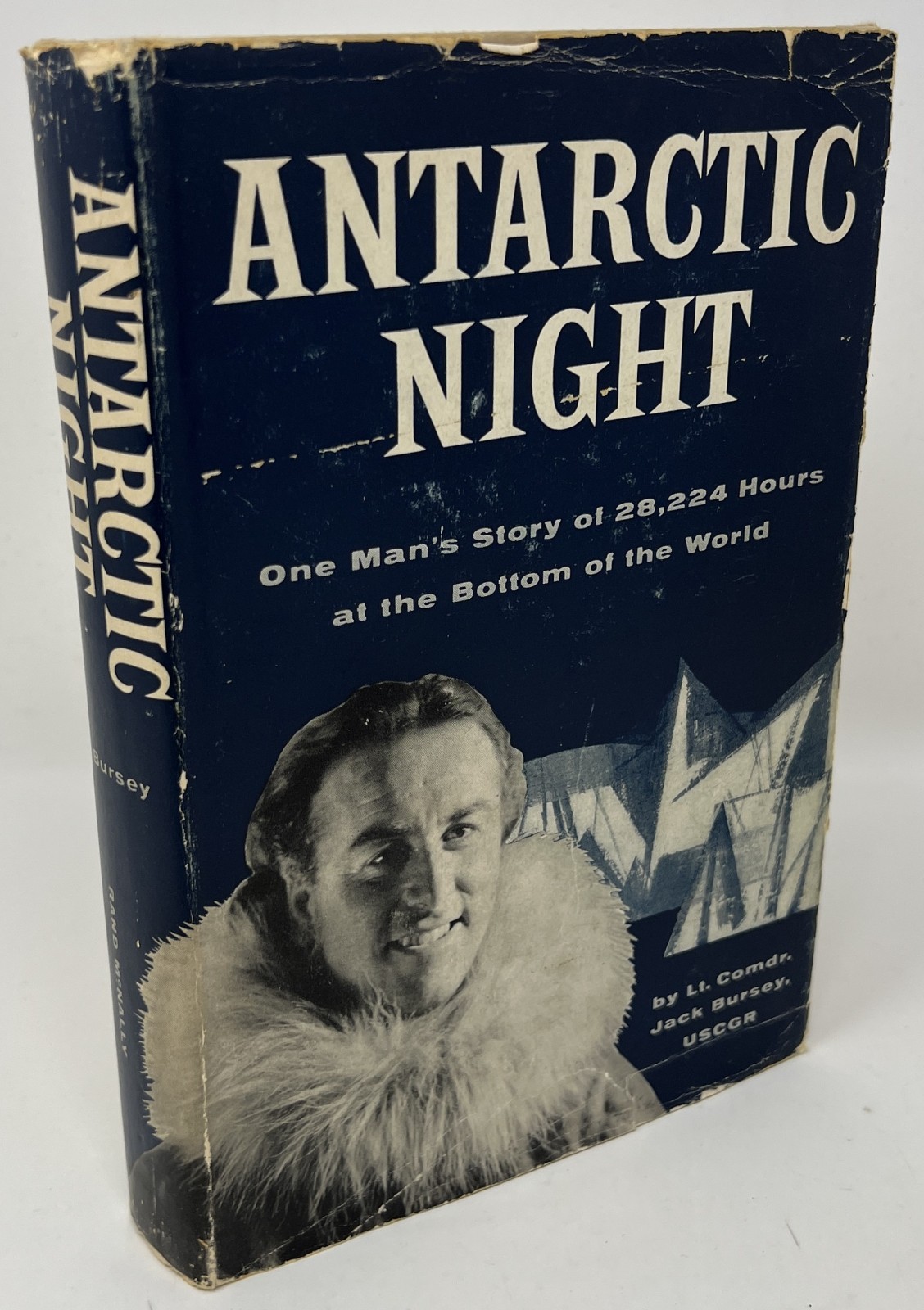 VTG HISTORY: SIGNED Antarctic Night by Jack Bursey – 1957 HC/DJ Pub Rand McNally
