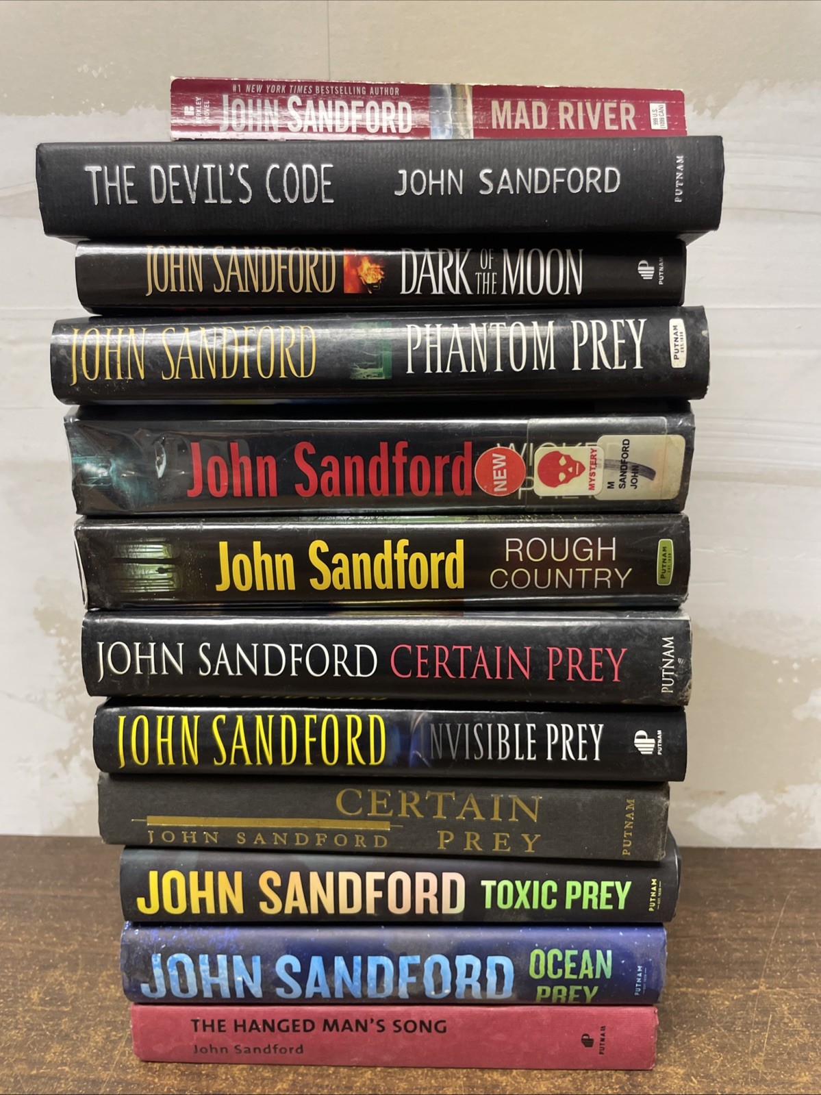John Sandford Thriller Mystery Book Lot 12 HC PB Prey Series DETECTIVE Fiction