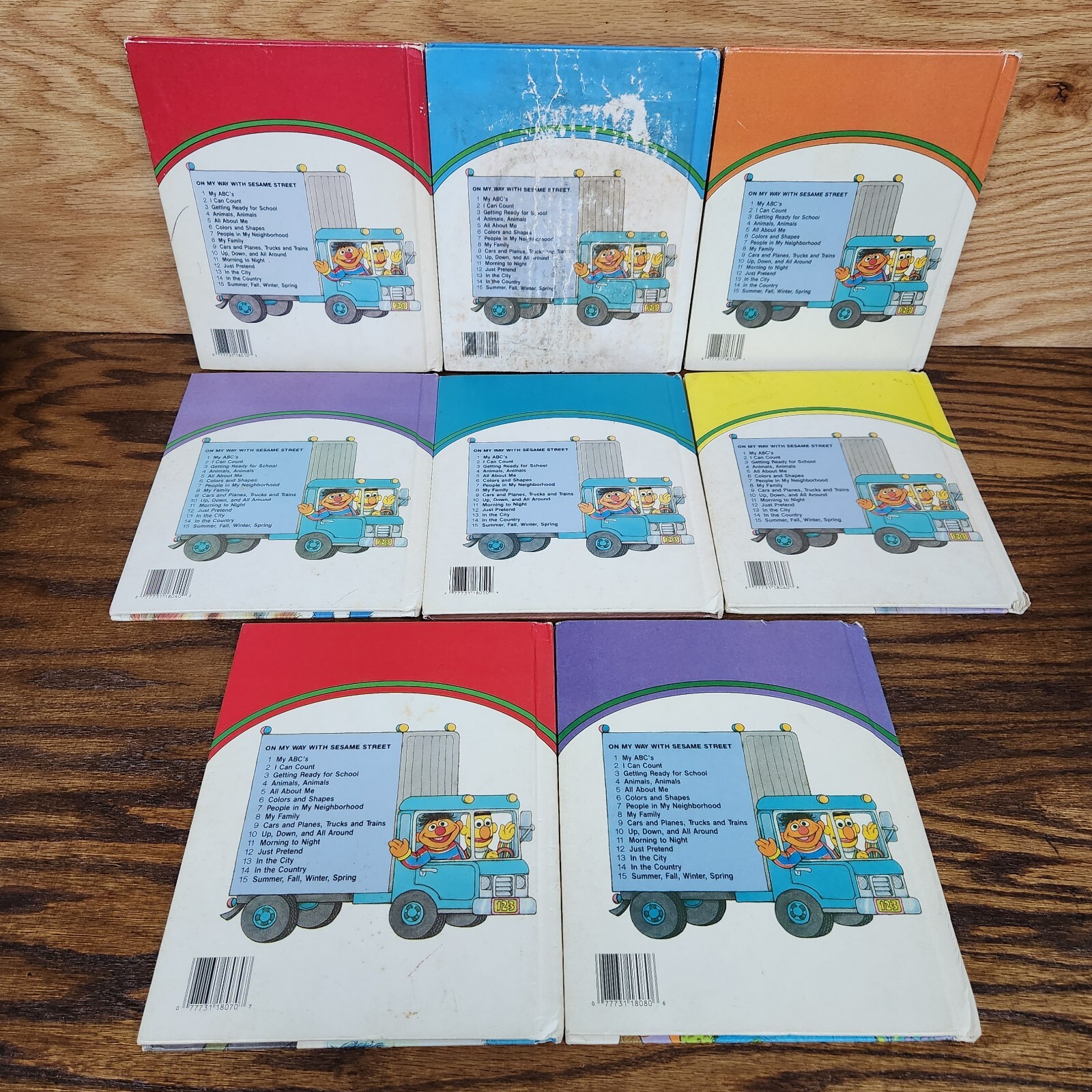 READ Vintage 1989 On My Way With Sesame Street Learning Kids Vol. 1-9 11 12 15