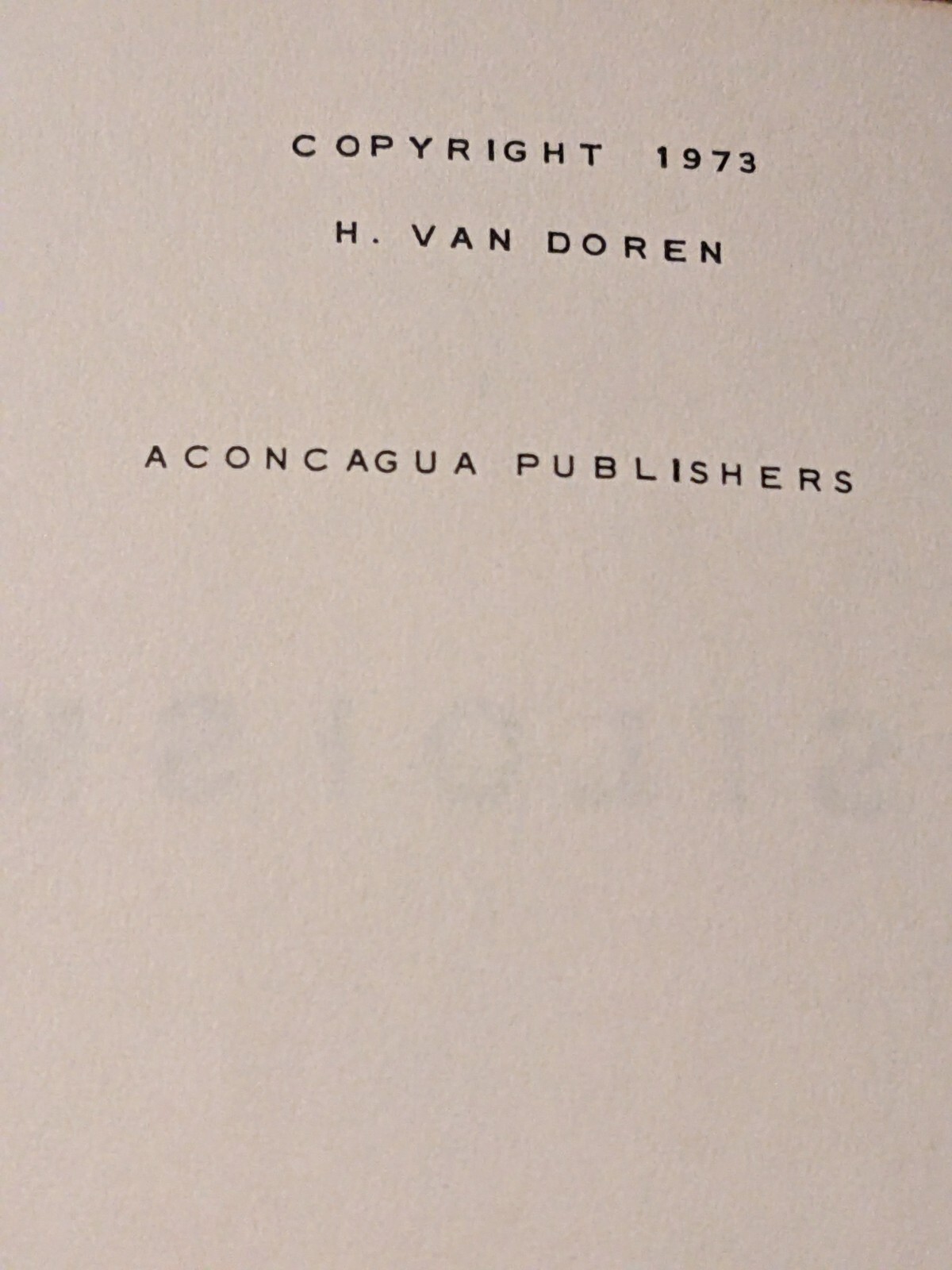 SILOISM: DOCTRINE PRACTICE VOCABULARY H Van Doren VinTagE BooK