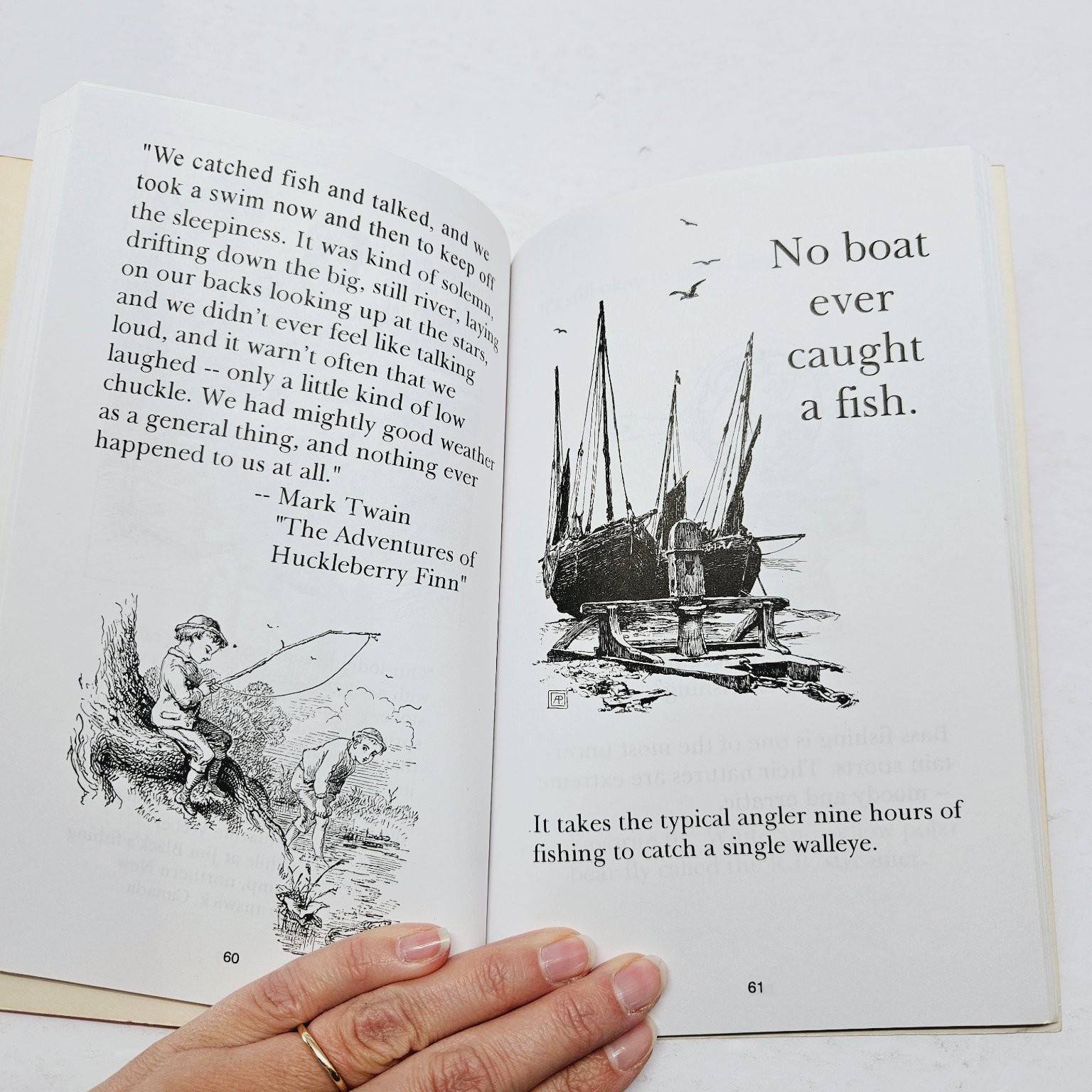 Fishing Humor Book – Li’l Red Book of Fishin‘ Tips – Tom Hollatz 1997 Pbk