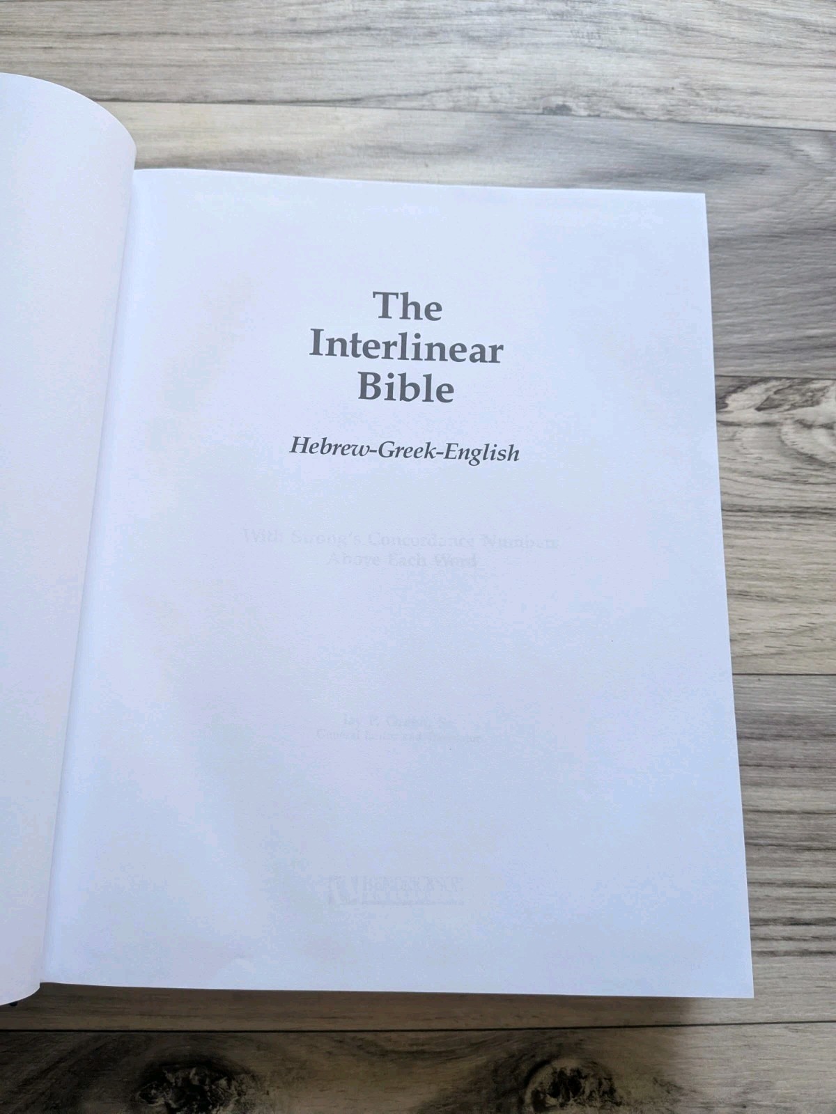 The Interlinear Bible Hebrew Greek English Hendrickson Hardcover Green Sr 2023