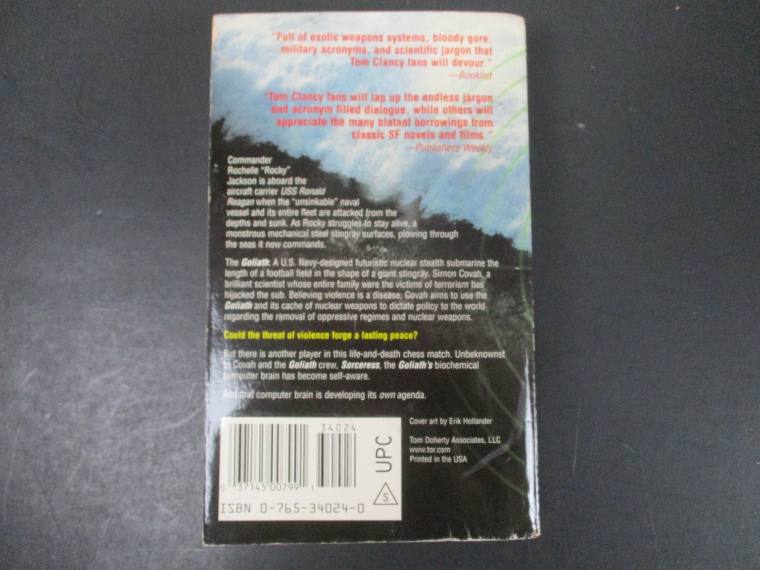Goliath Steve Alten 2003 First Mass Market Edition Sci-Fi Thriller Tor Paperback