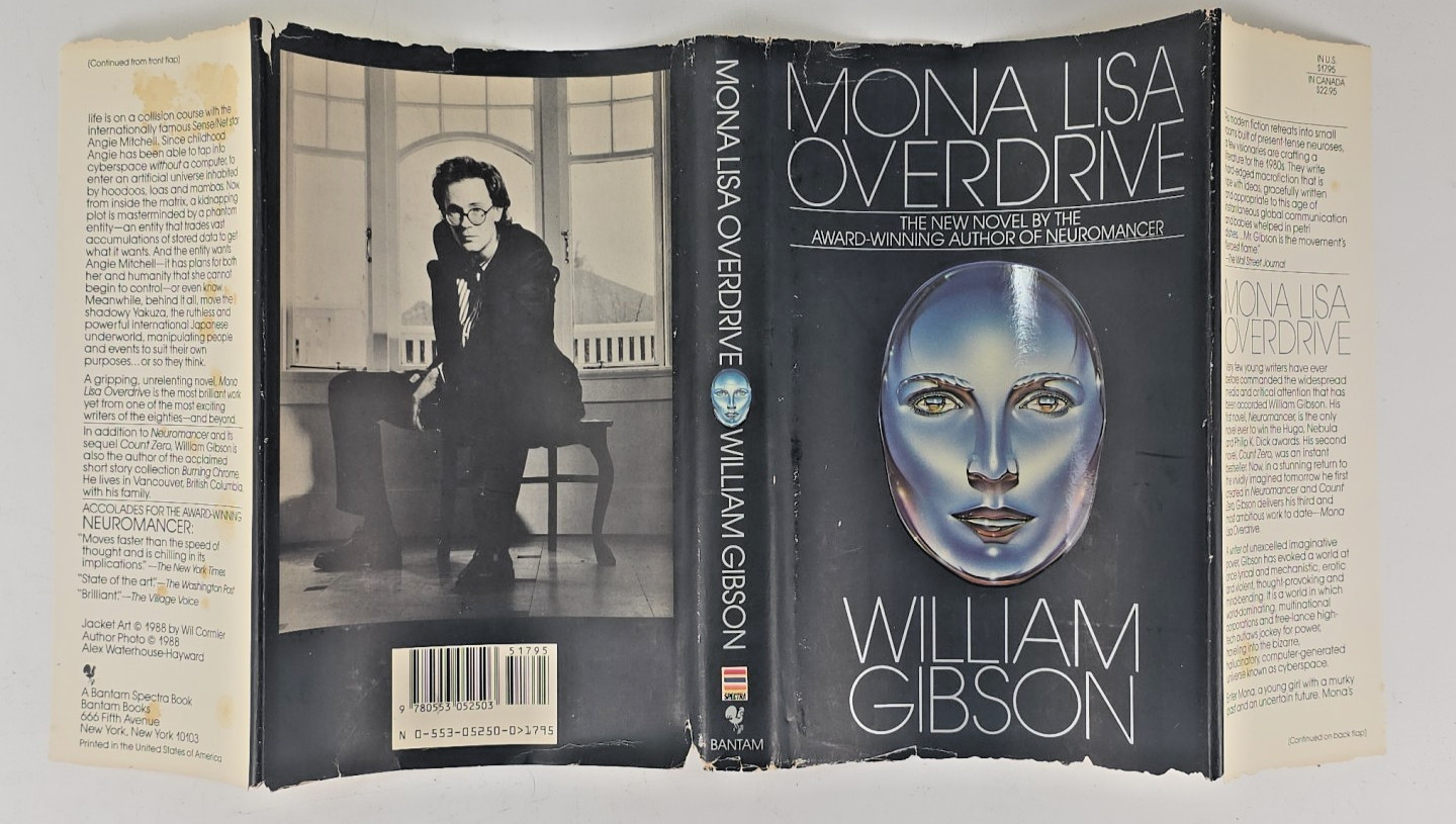 3 William Gibson Sprawl Trilogy ~ Mona Lisa (HC, 1st), Neuromancer & Count Zero