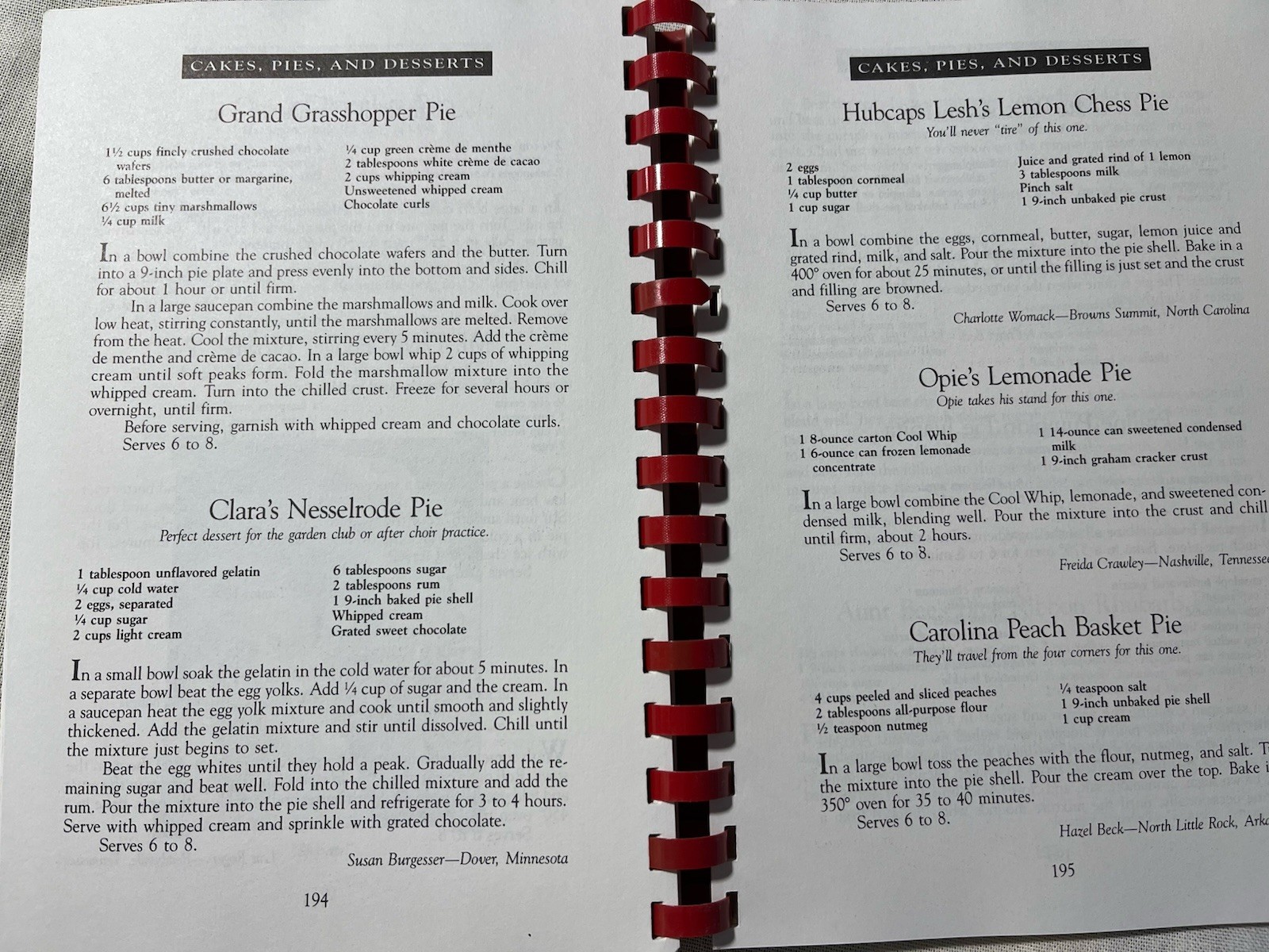 Aunt Bee’s Mayberry Cookbook, 1991, Spiral, Ken Beck & Jim Clark, 244 Pages
