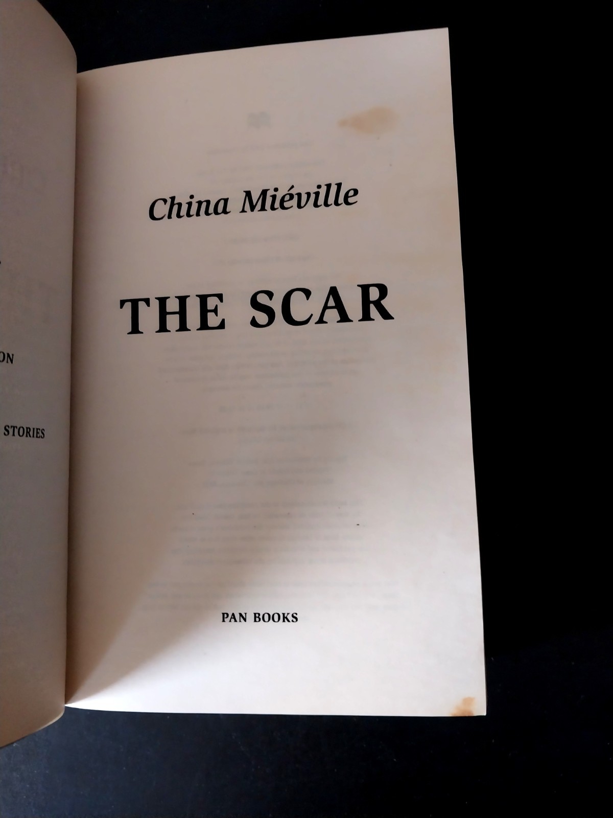 China Miéville – The Scar – UK Pan Books