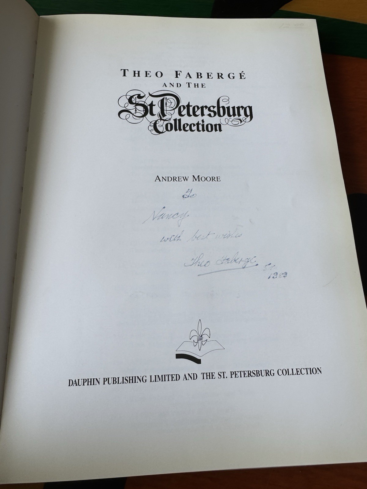 Theo Fabergé & The St. Petersburg Collection SIGNED* HC Leather by Theo Fabergé!