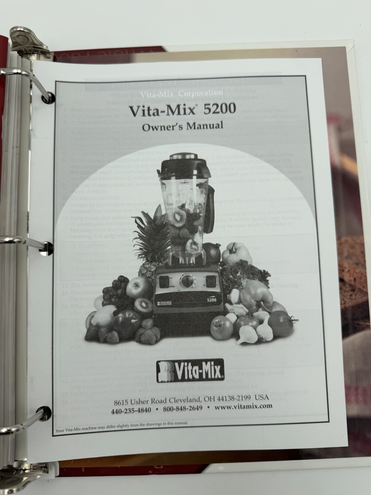 Vita Mix Whole Food Recipes Cookbook Smoothies Soups Dips Breads Breakfast #B47