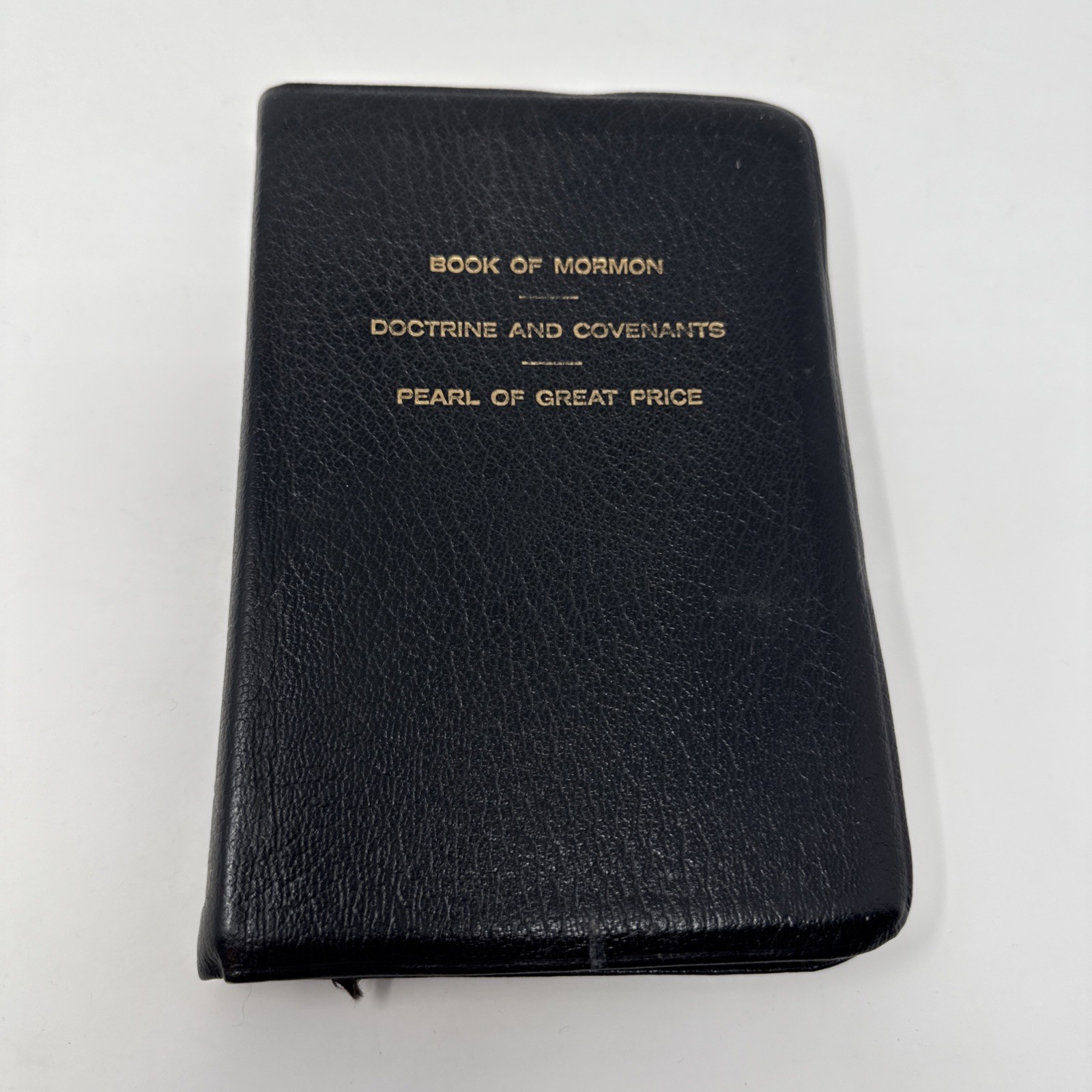 BOOK OF MORMON, DOCTRINE AND COVENANTS, PEARL OF GREAT PRICE LEATHER 1975