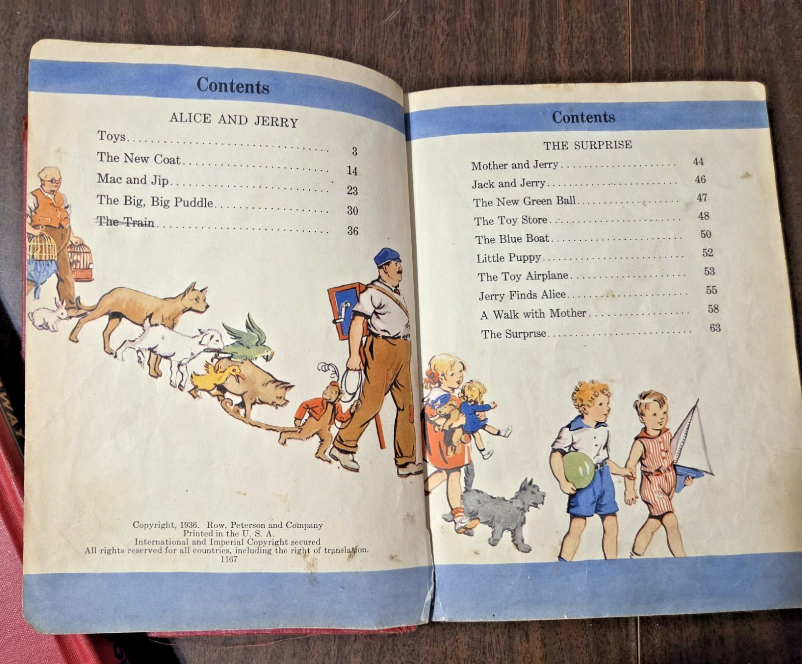 Antique early reader books Far Away Ports , Days in and Days out