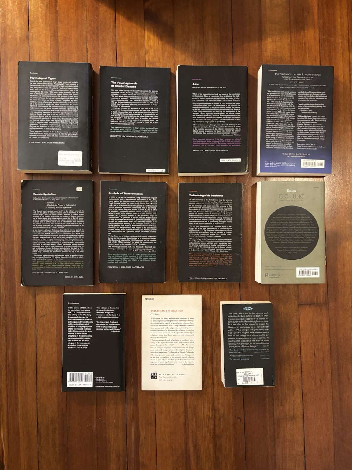 C.G. Carl Jung Gustav Lot 11 Books Collected Works Jungian Psychology Archetypes