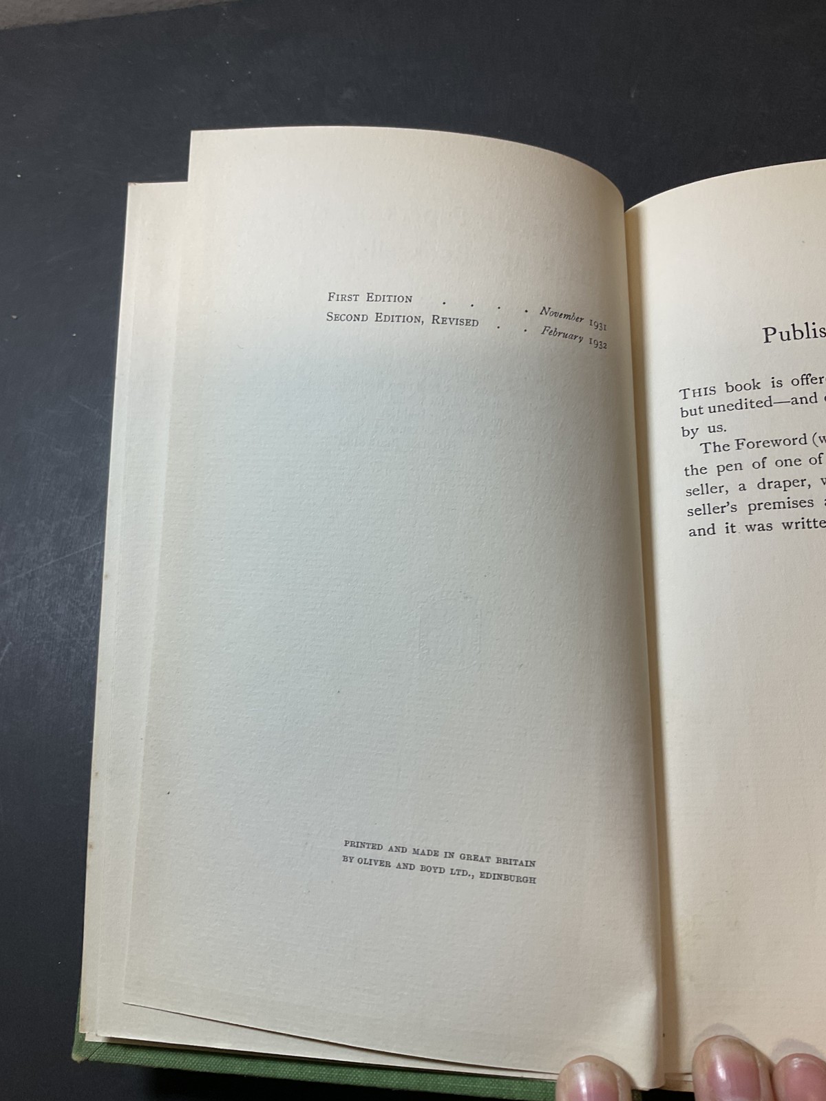 The Private Papers of a Bankrupt Bookseller D. Appleton 1932 Hardcover Vintage