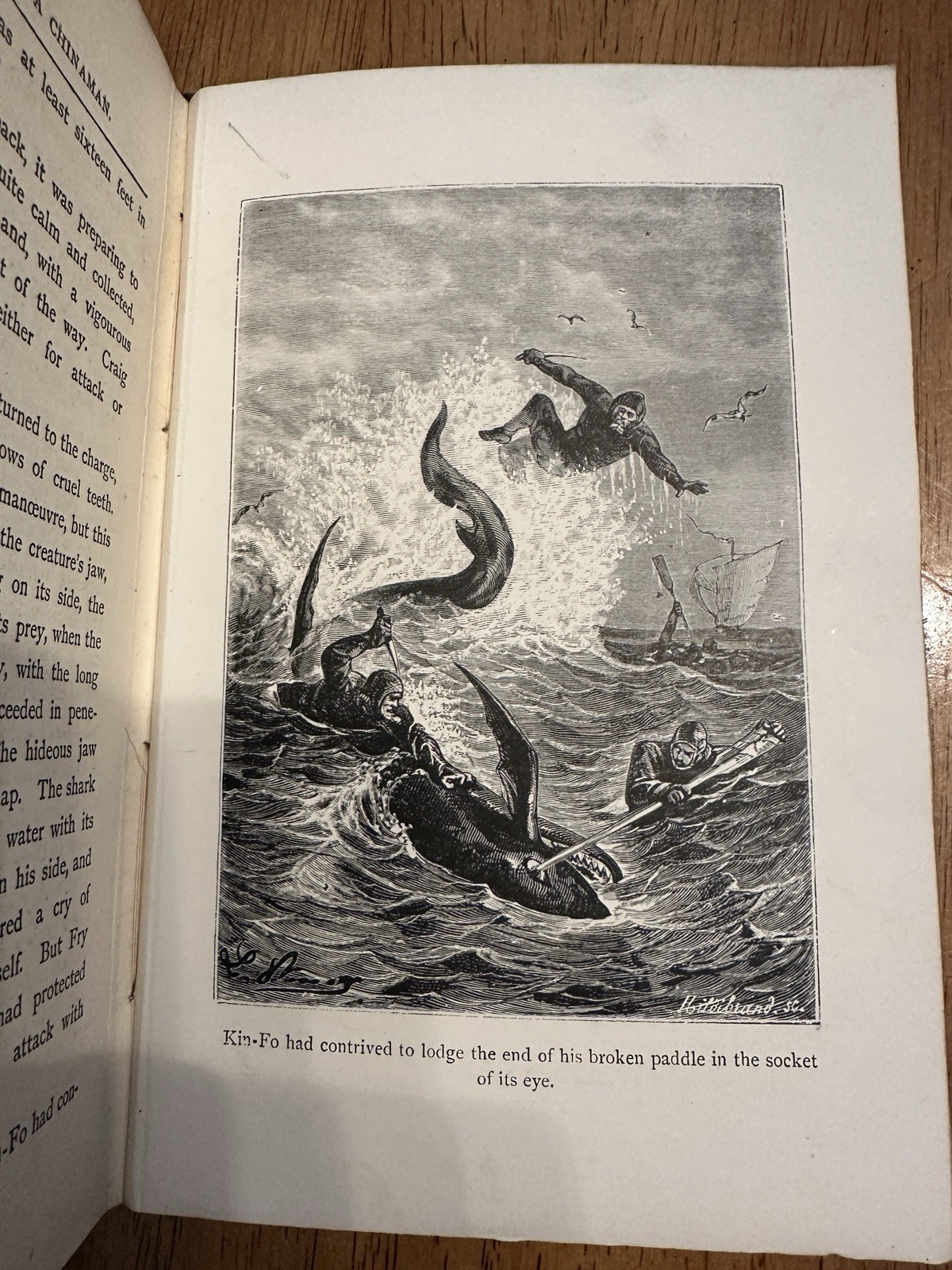 Antique Book 1800s Tribulations Of A Chinaman Jules Verne London Print Sampson