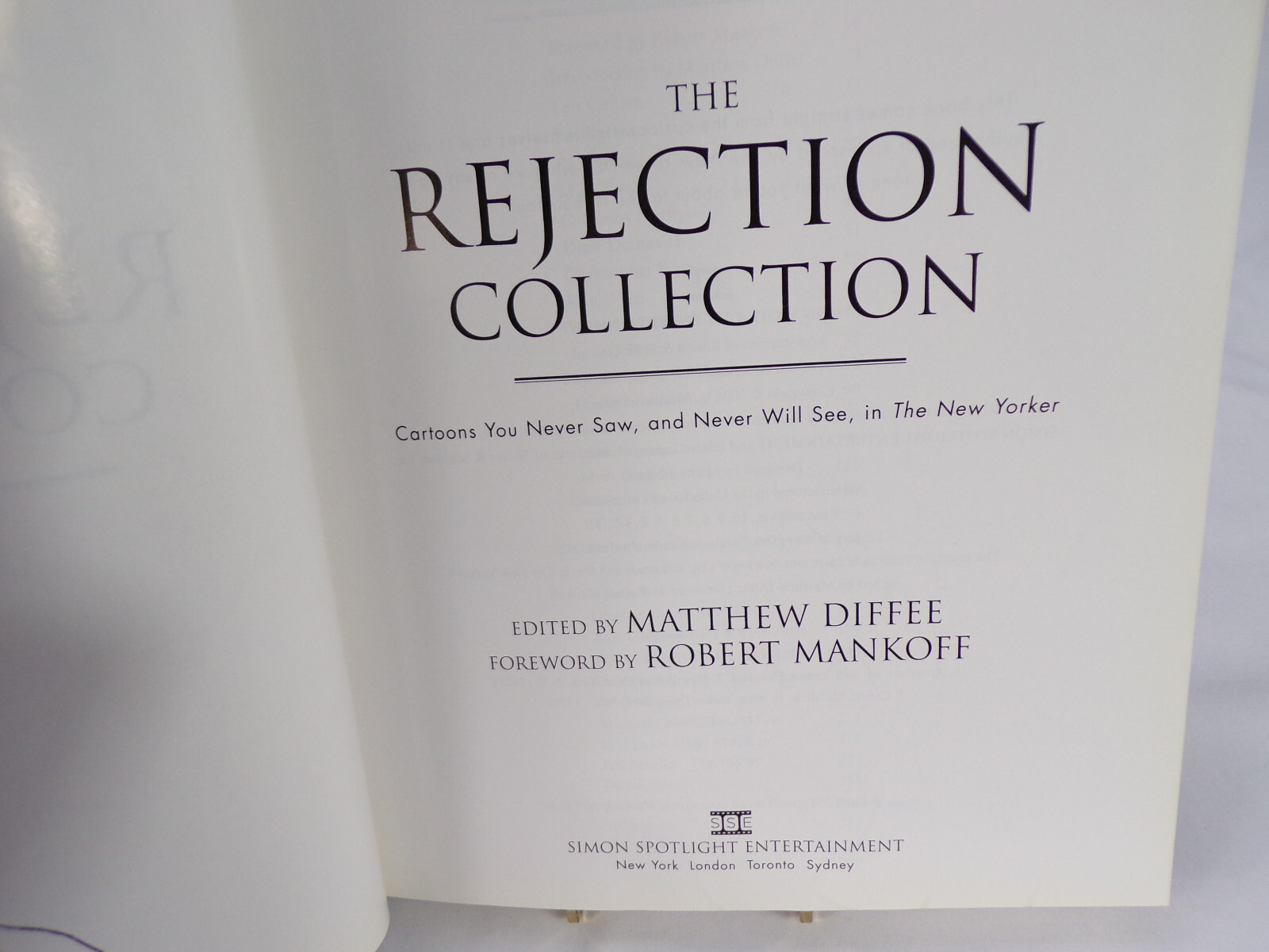 The Rejection Collection Hardback Cartoons Rejected From New Yorker Diffee C24