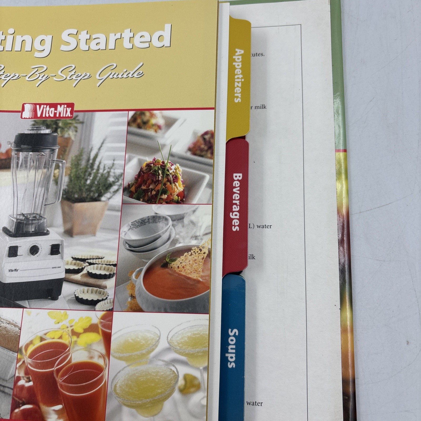 Vita Mix Whole Food Recipes For Better Living Cookbook Hardcover 3 Ring Binder