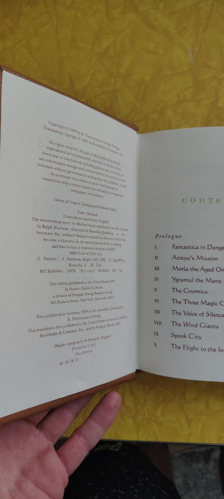 Neverending Story Book Michael Ende Leatherbound Hardcover Auryn Bastian Atreyu