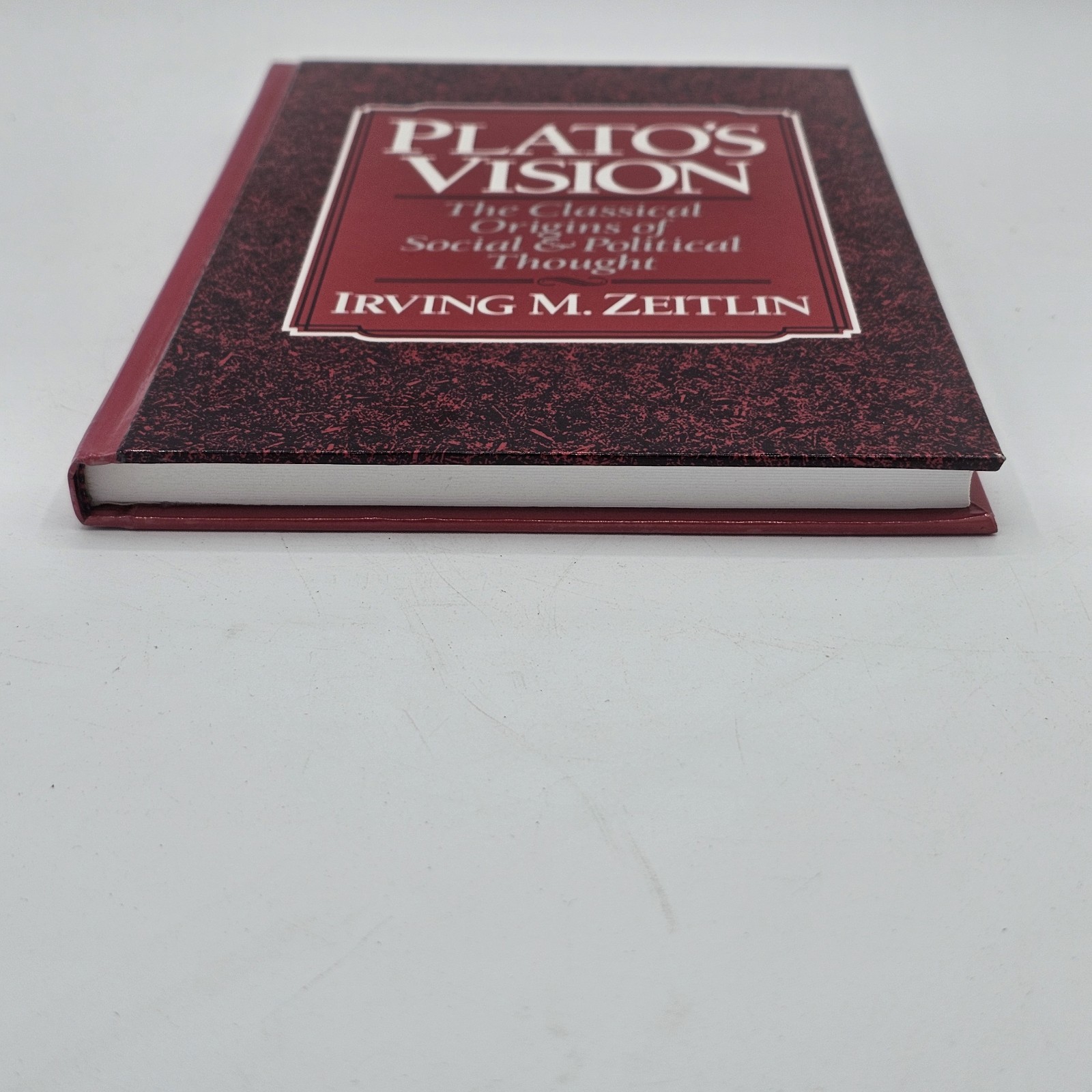 Plato’s Vision Irving Zeitlin 1993 HC Social Political Thought Prentice 1st Ed
