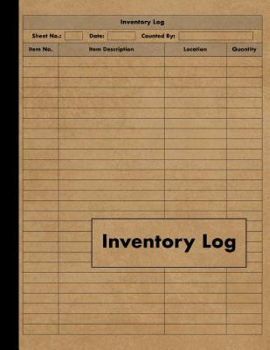 Inventory Log: Large Inventory Log Book – 120 Pages for Business and Home – P…
