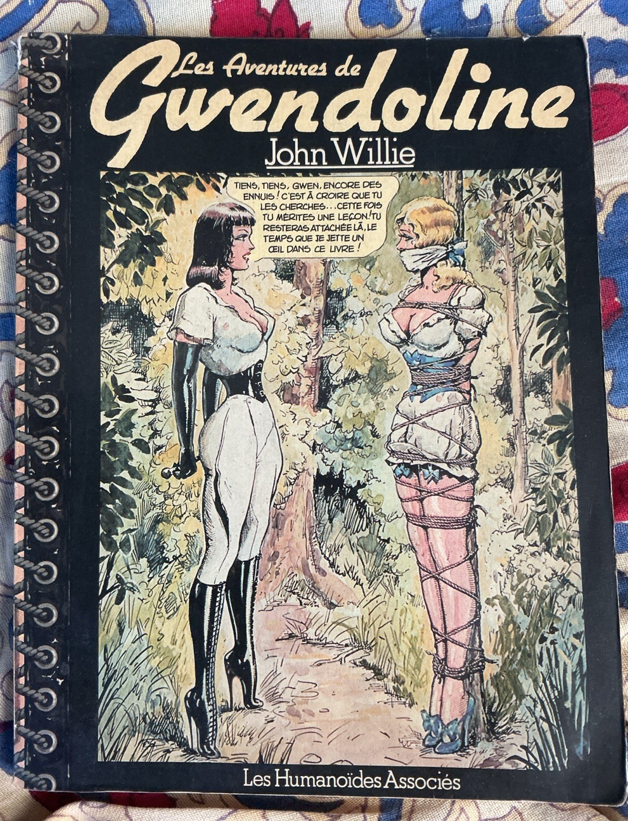 LES AVENTURES DE GWENDOLINE -French- John Willie Soft Cover Pre Owned Book Rare