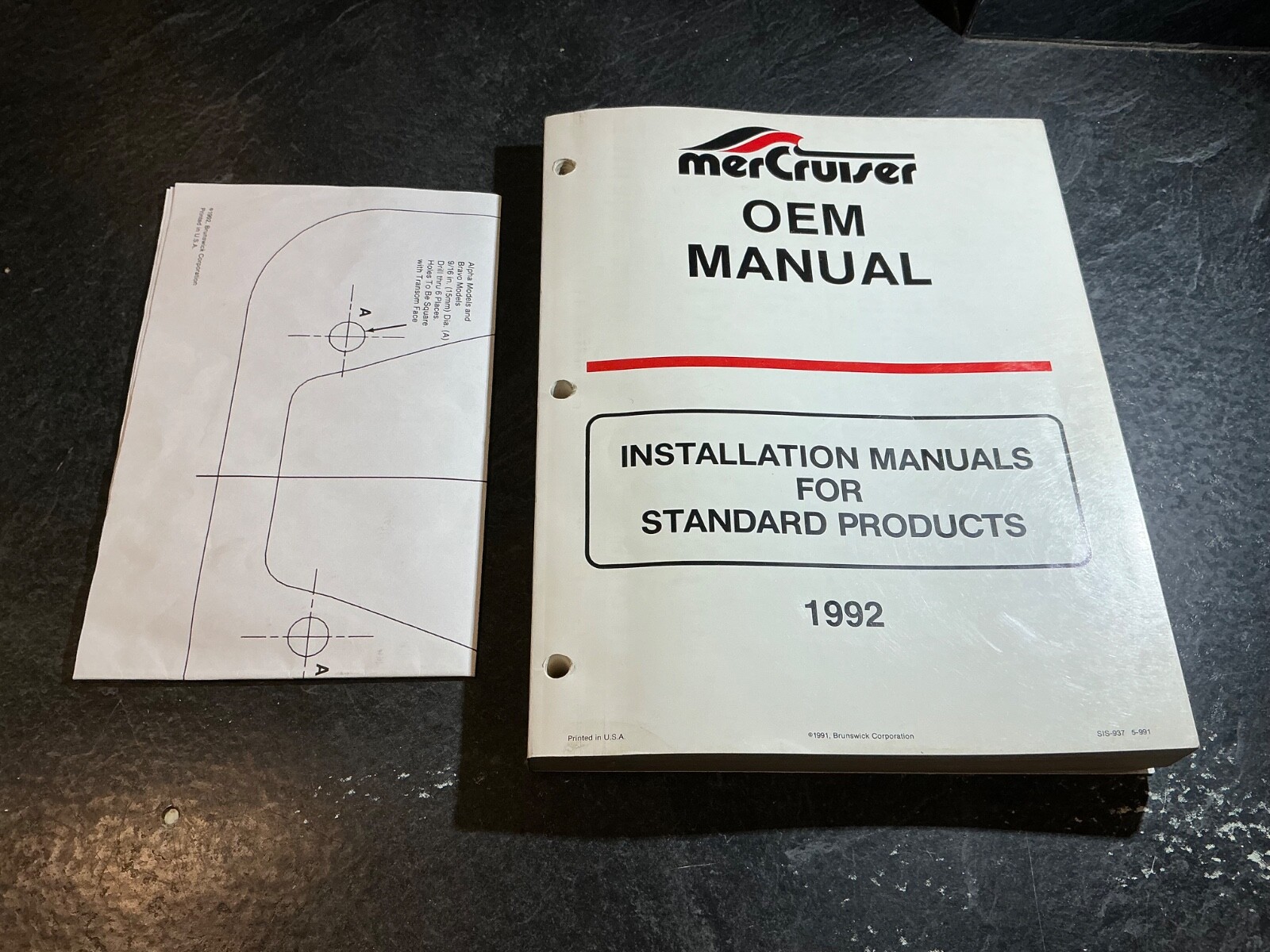 1992 Mercruiser Installation Manual 3.0L, 4.3L, 5.0L, 5.7L, 7.4L, 8.2L & Diesel