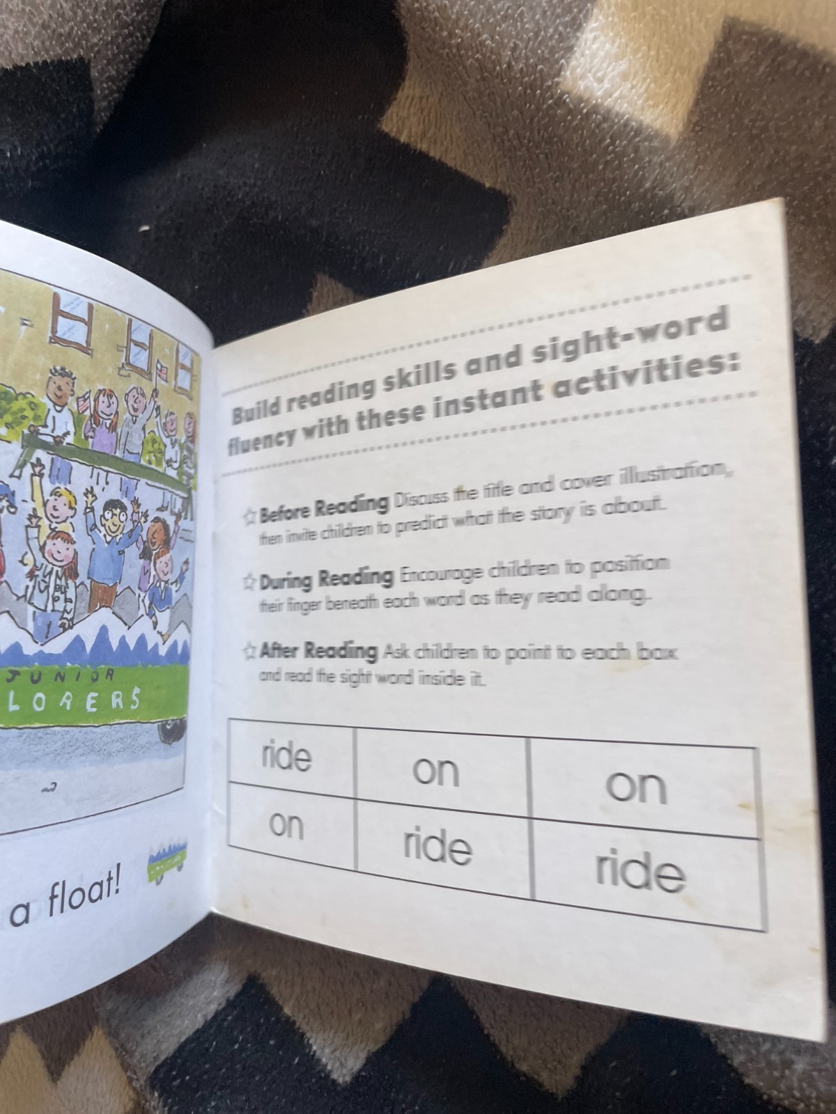 LINDA WARD BEECH. SIGHT WORD READERS. RIDE ON! 14 BY 14CM. 2003. PAPERBACK