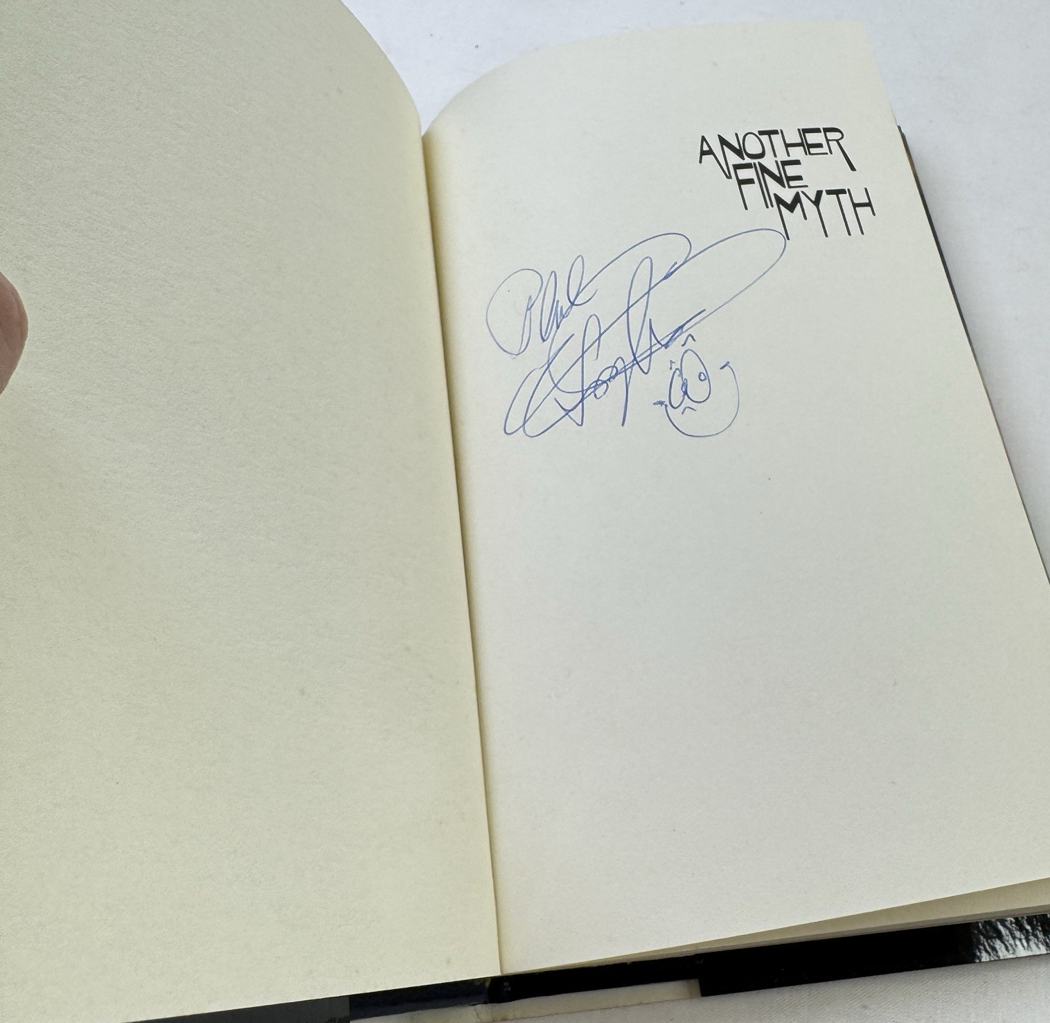 Another Fine Myth Robert Asprin SIGNED 1st Ed 1st Print Starblaze 1978 Foglio