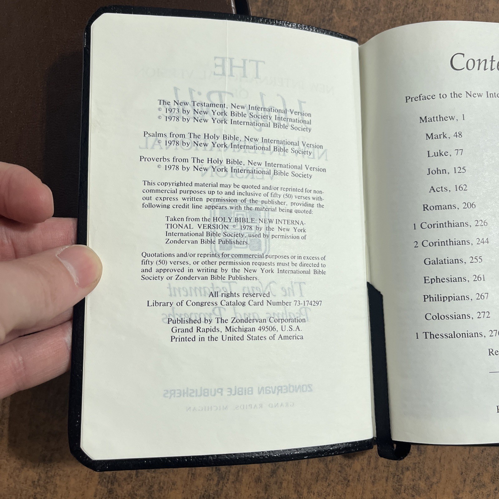 NIV 1978 (Pre 1984) Single Column New Testament Bible w psalms – Bonded Leather