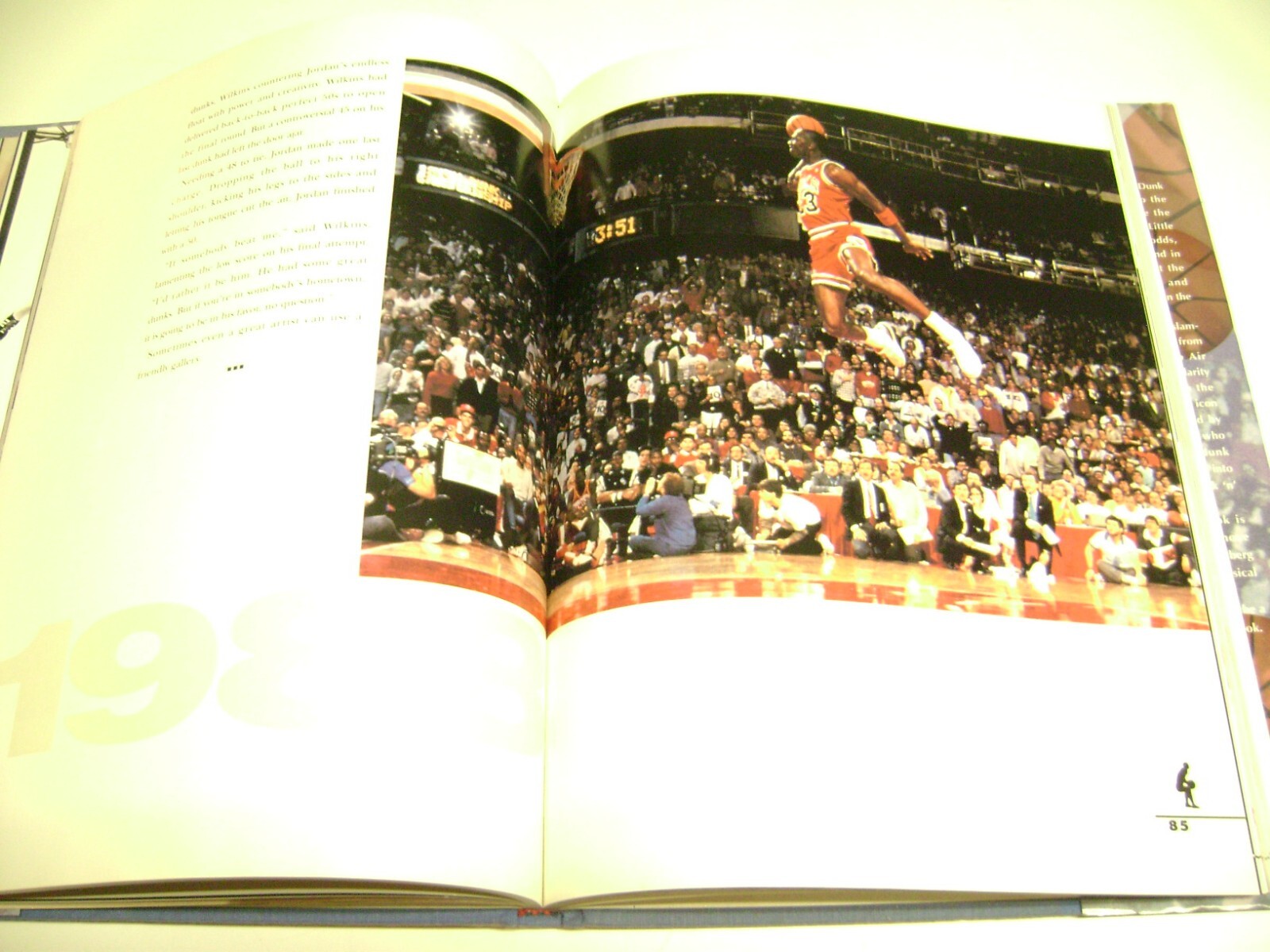 Huge 1993 Hardcover Book NBA JAM SESSION, Photo Salute to the Dunk, 168 pages